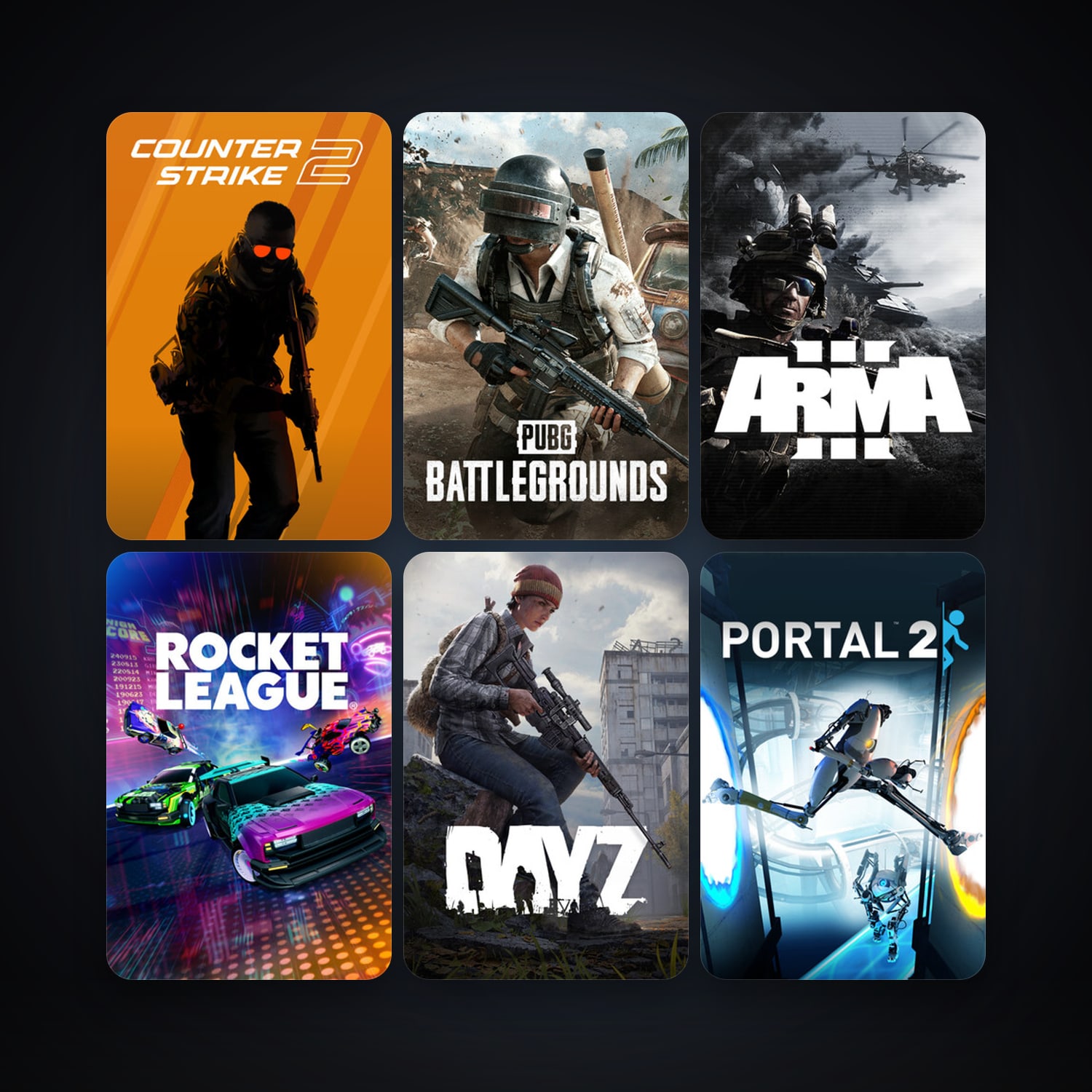 Portal 2 + CS2 Prime, 10 games, clean — HabibiAccounts