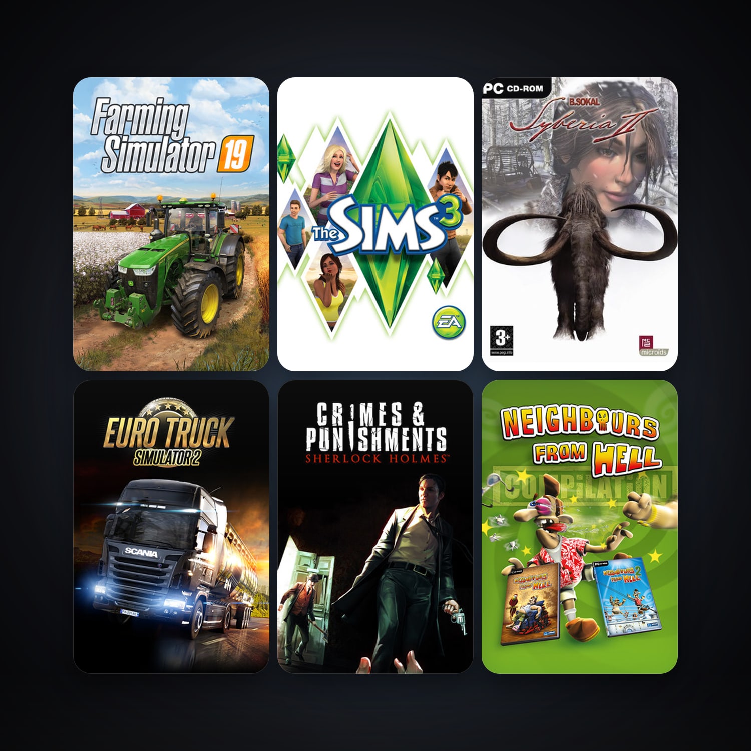 QUAKE II + Syberia II, 13 games, clean — HabibiAccounts