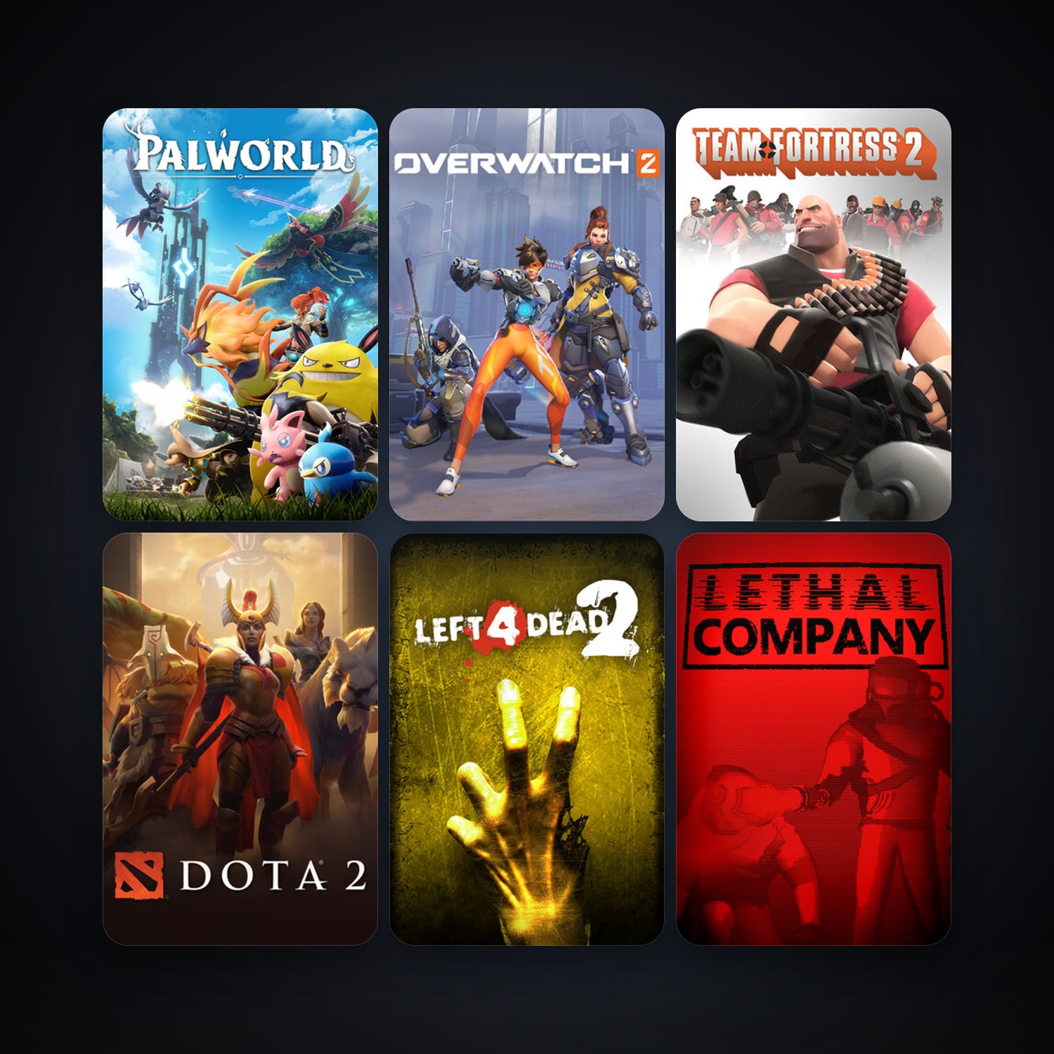 Team Fortress 2 + Left 4 Dead 2, 34 games, clean — HabibiAccounts