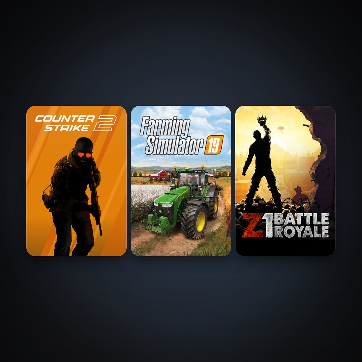 CS2 Prime + Z1 Battle Royale, 4 games, clean — HabibiAccounts