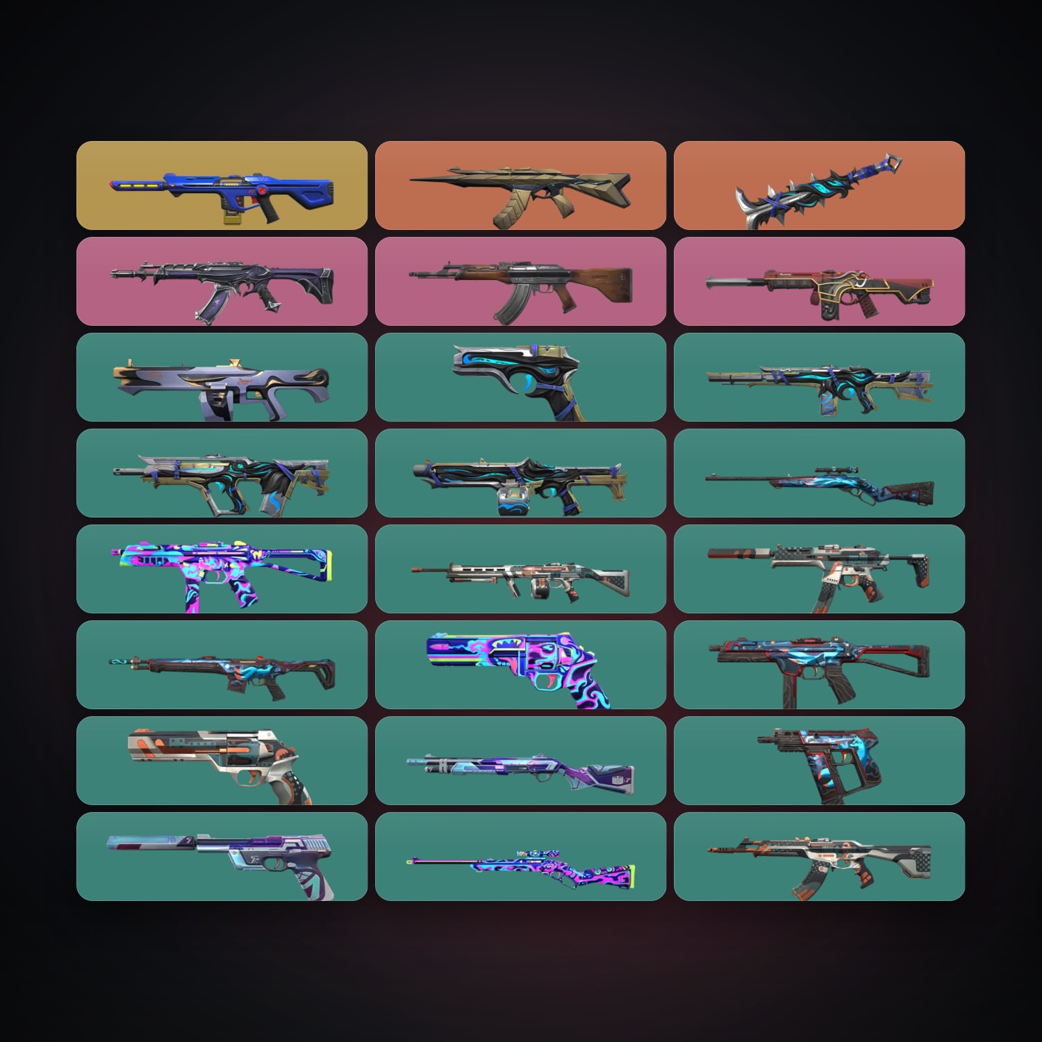 AP Gold 1 locker — 1 knives, 24 skins, lvl 59 — HabibiAccounts