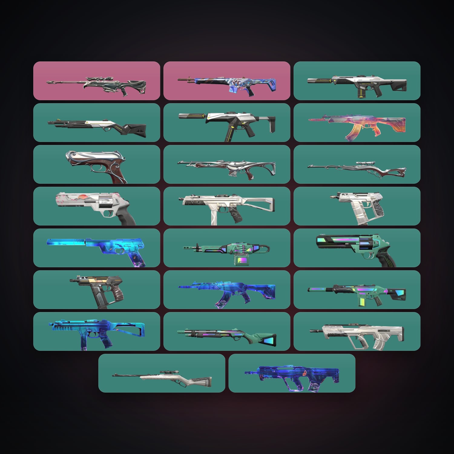 EU Silver 2 locker — 23 skins, lvl 28 — HabibiAccounts