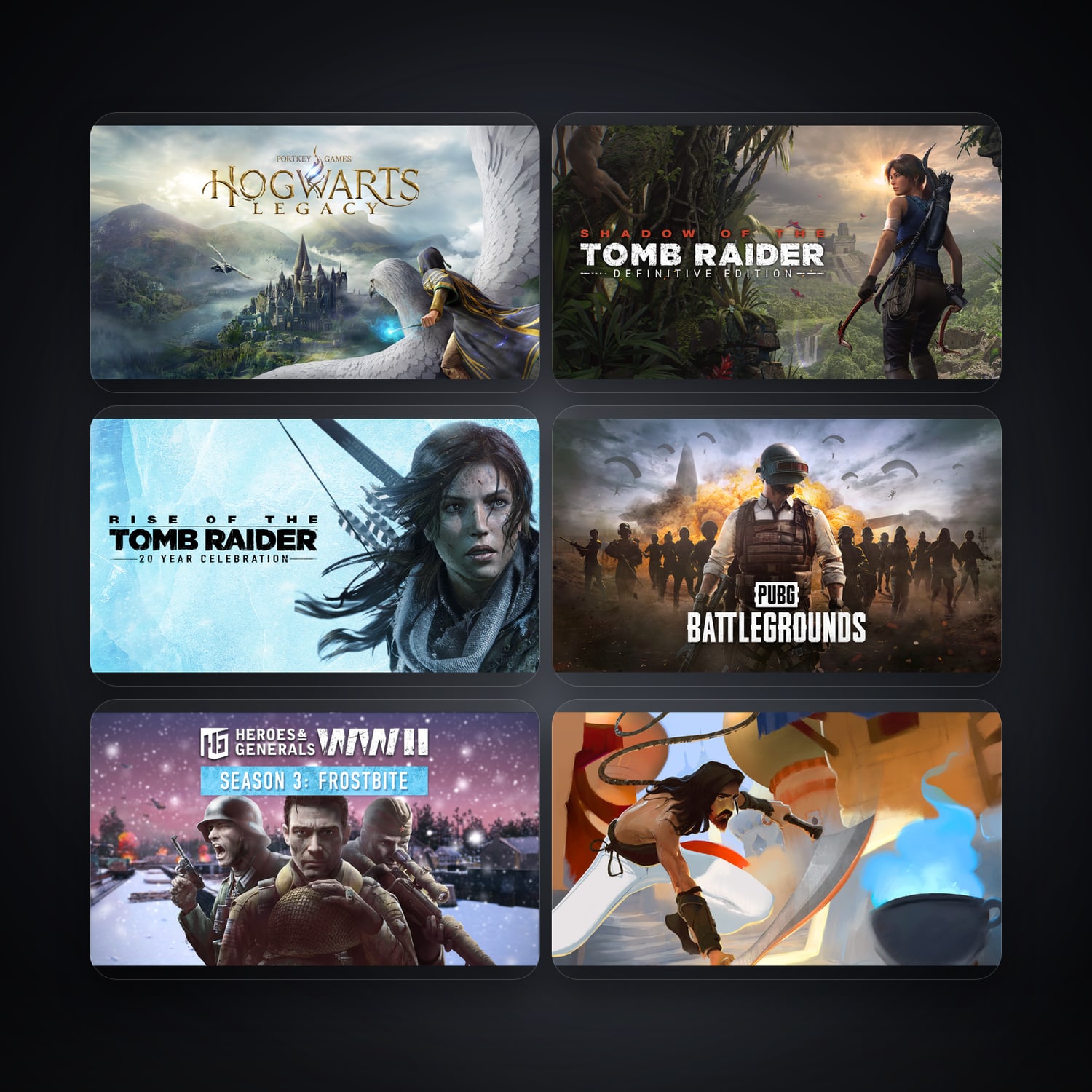 Epic Hogwarts Legacy + Shadow of the Tomb Raider: Definitive Edition — IN — 56 games — HabibiAccounts
