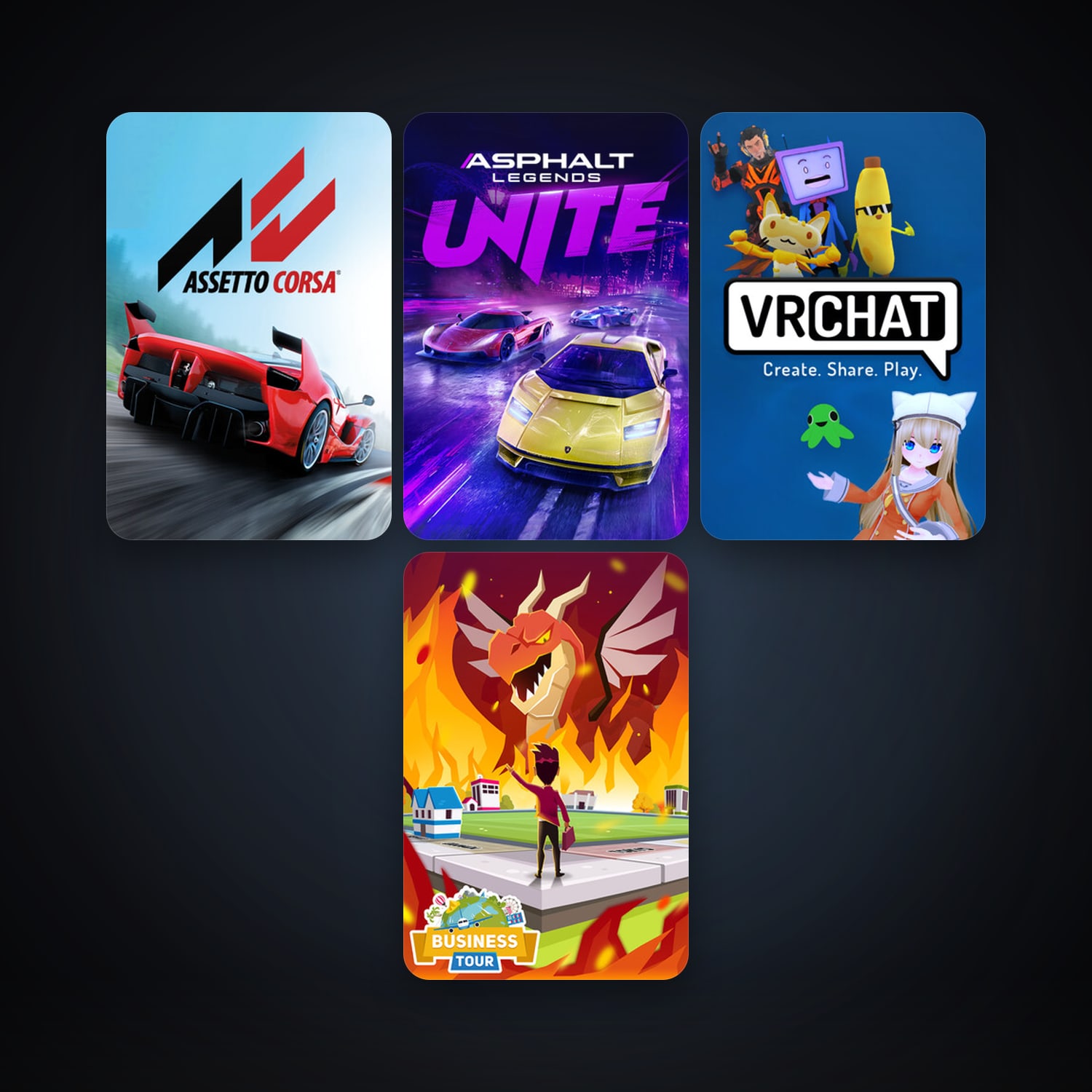Assetto Corsa + Business Tour - Board Game with Online Multiplayer, 8 games, clean — HabibiAccounts