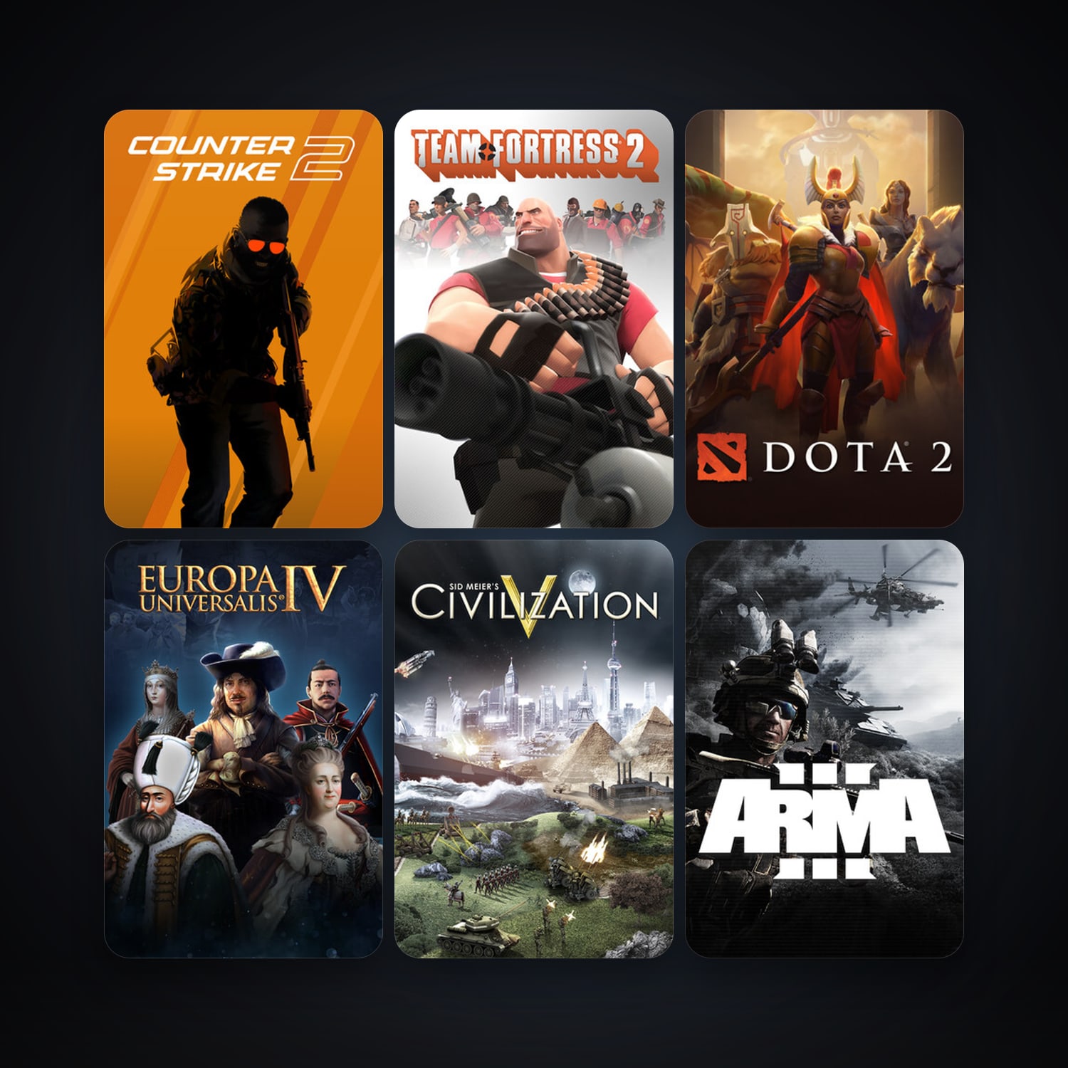 Counter-Strike: Source + Portal, 77 games, Steam 14, clean — HabibiAccounts