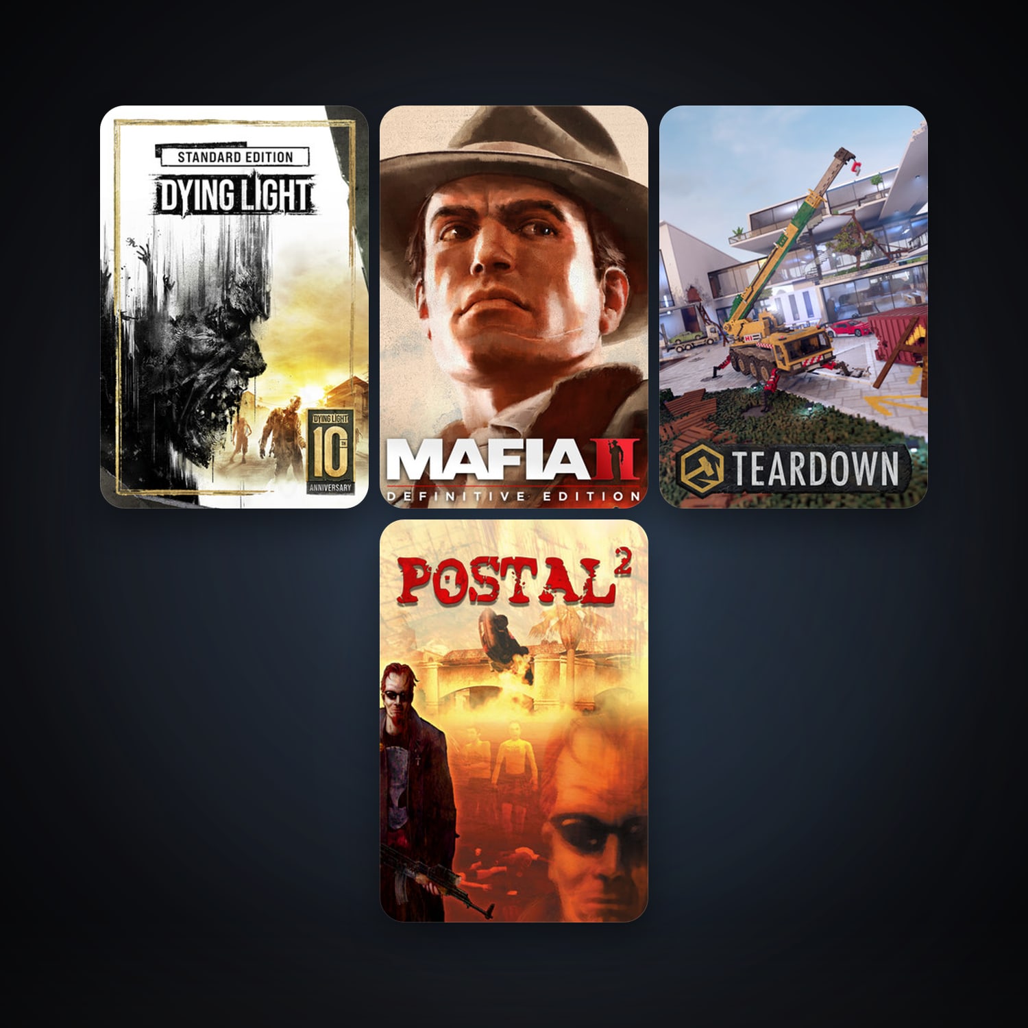 Mafia II + POSTAL 2, 7 games, clean — HabibiAccounts