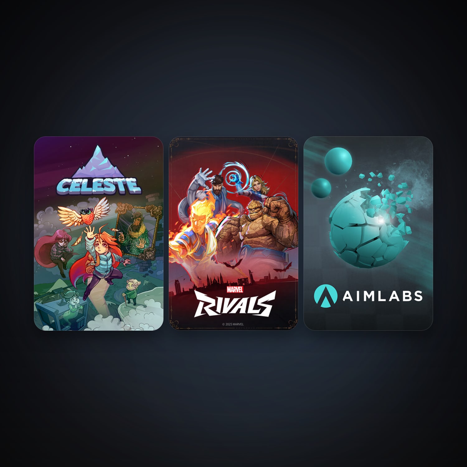 Celeste + Aimlabs, 7 games, clean — HabibiAccounts
