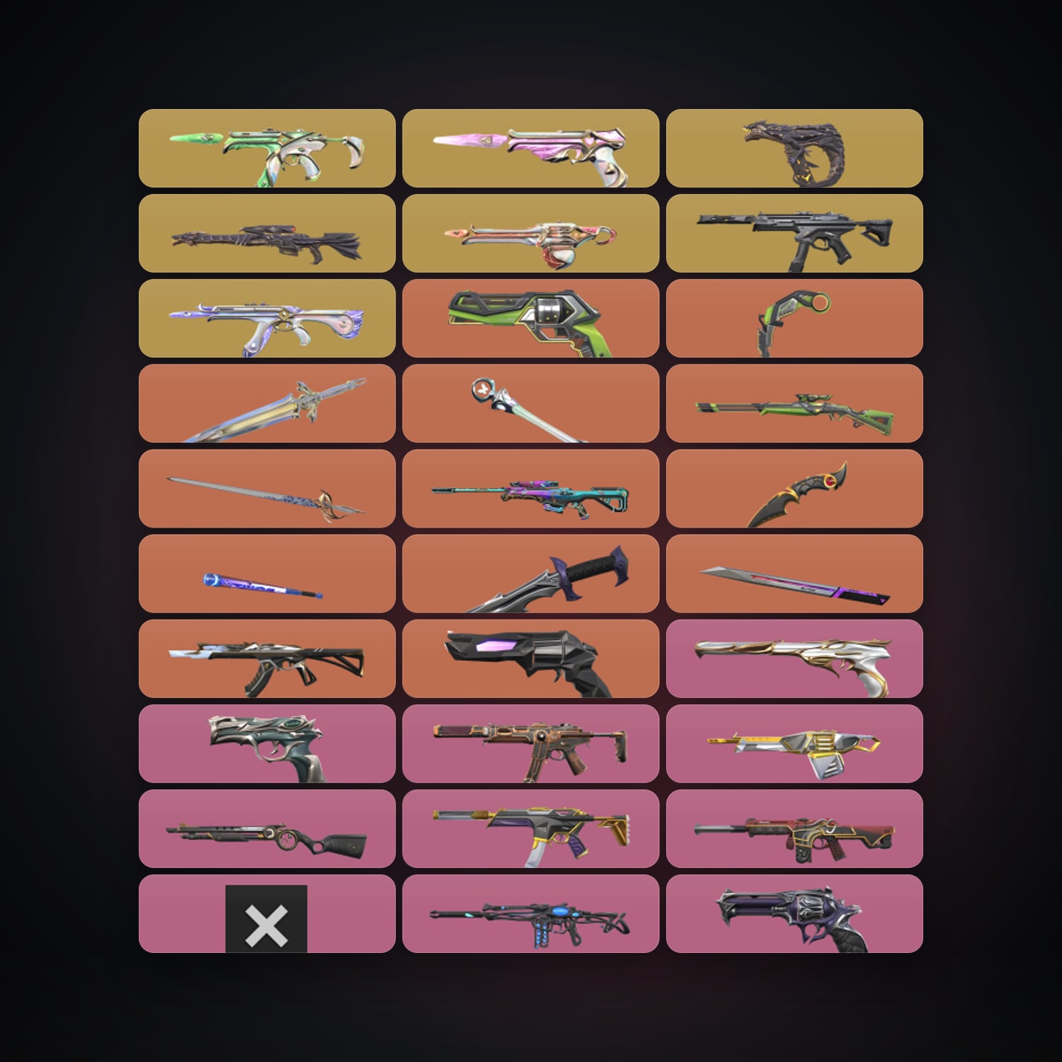 Gold 1 Rank | Europe Server | 100 Skins | 8 Knives | Level 263 — HabibiAccounts