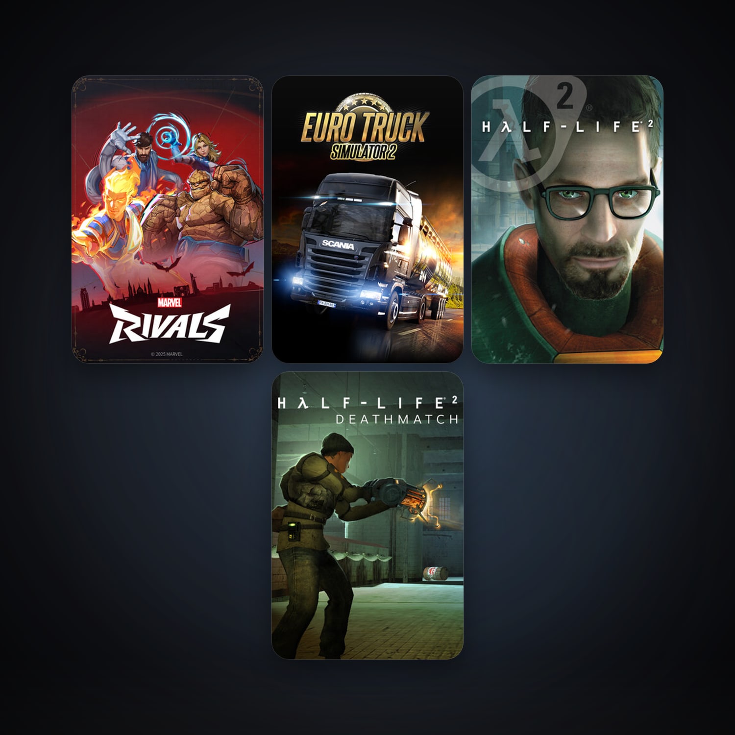 Half-Life 2 + Half-Life 2: Deathmatch, 13 games, clean — HabibiAccounts