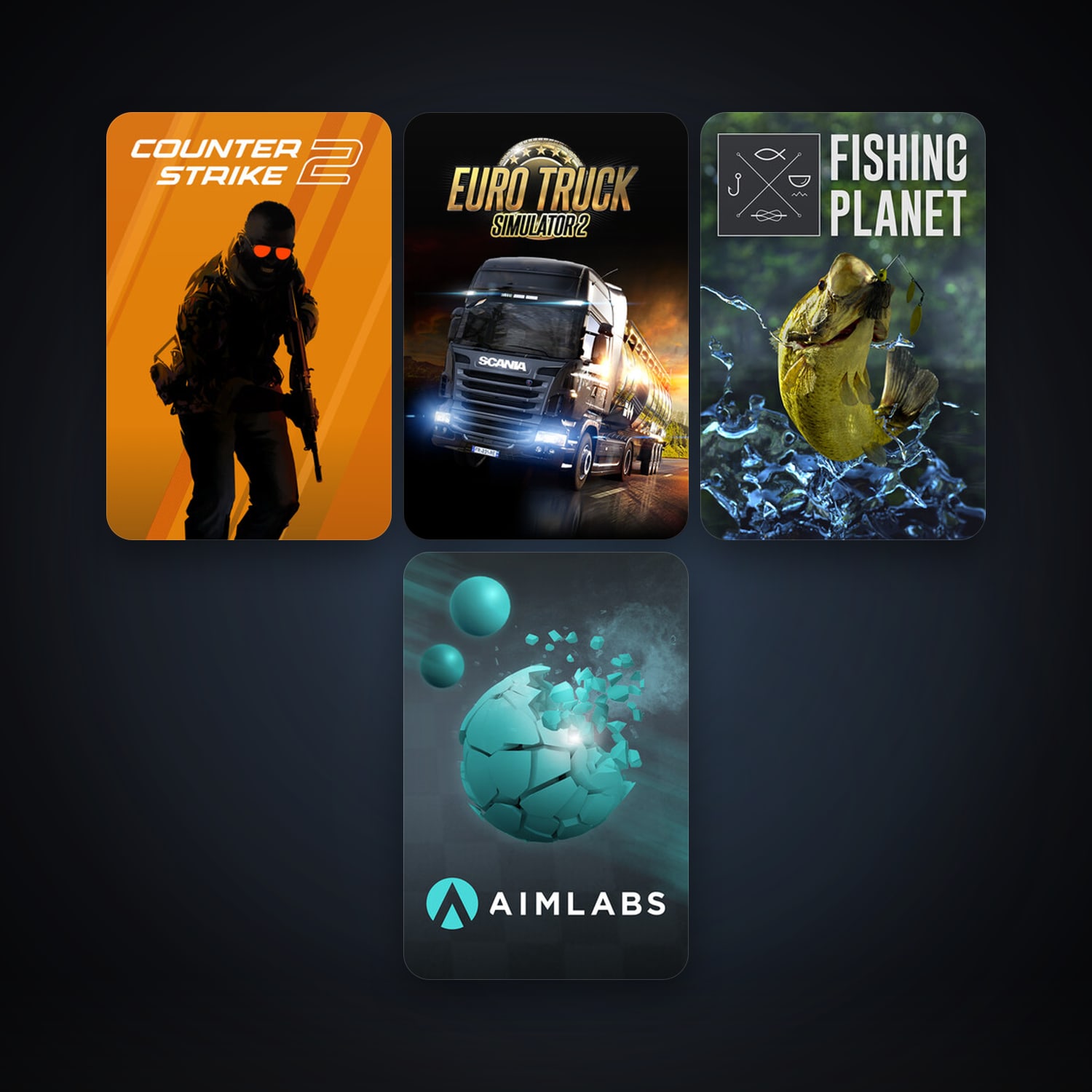 CS2 Prime + Euro Truck Simulator 2, 9 games, clean — HabibiAccounts