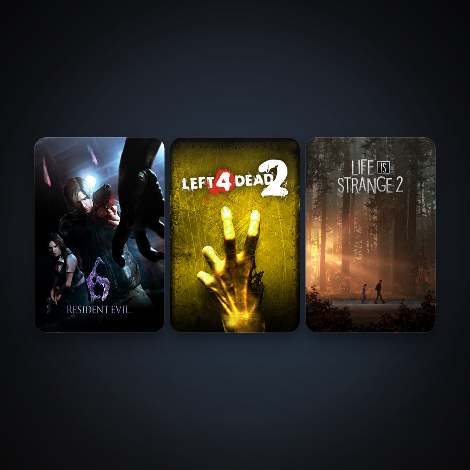 Left 4 Dead 2 + Resident Evil 6, 4 games, clean — HabibiAccounts