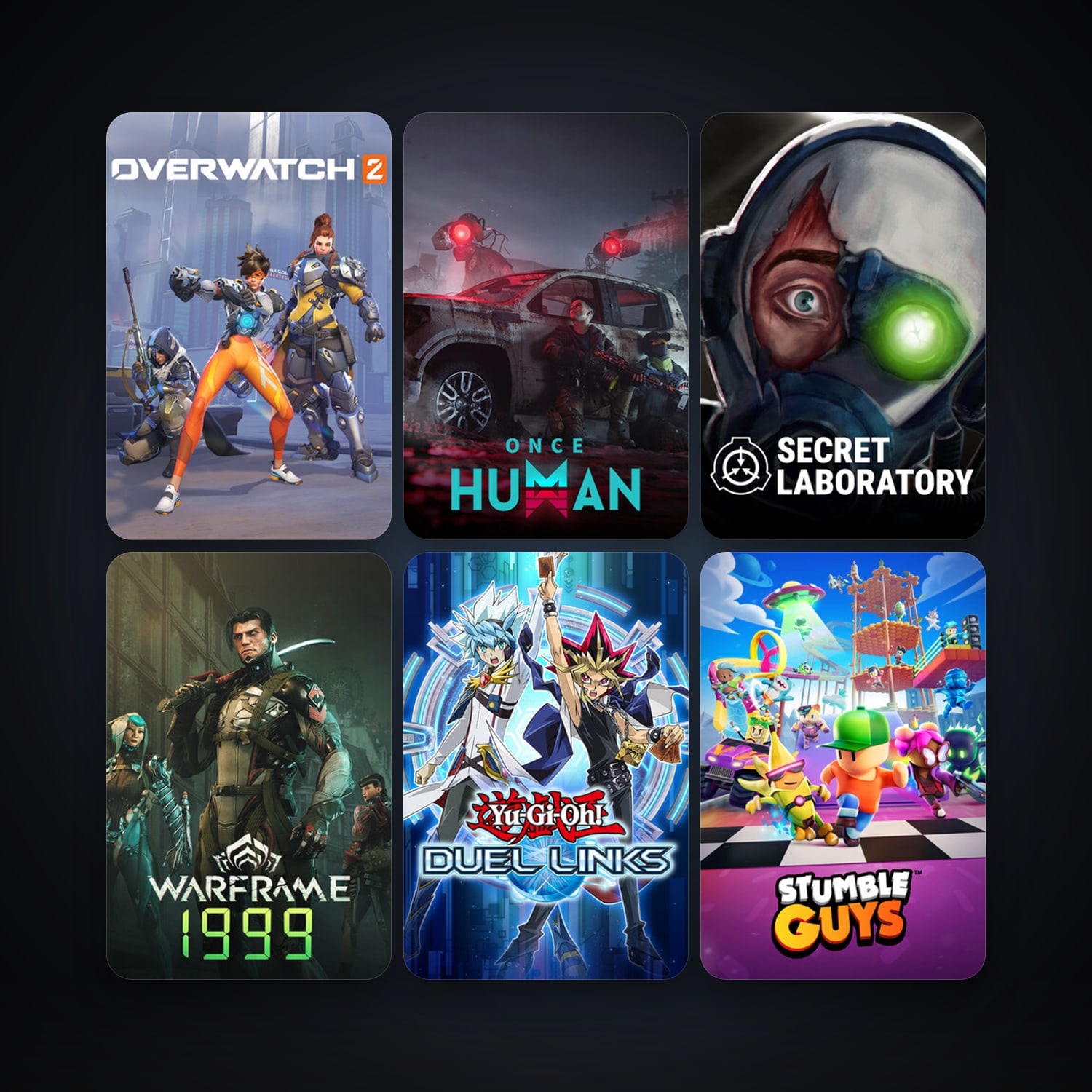 Warframe + Yu-Gi-Oh! Duel Links, 7 games, clean — HabibiAccounts