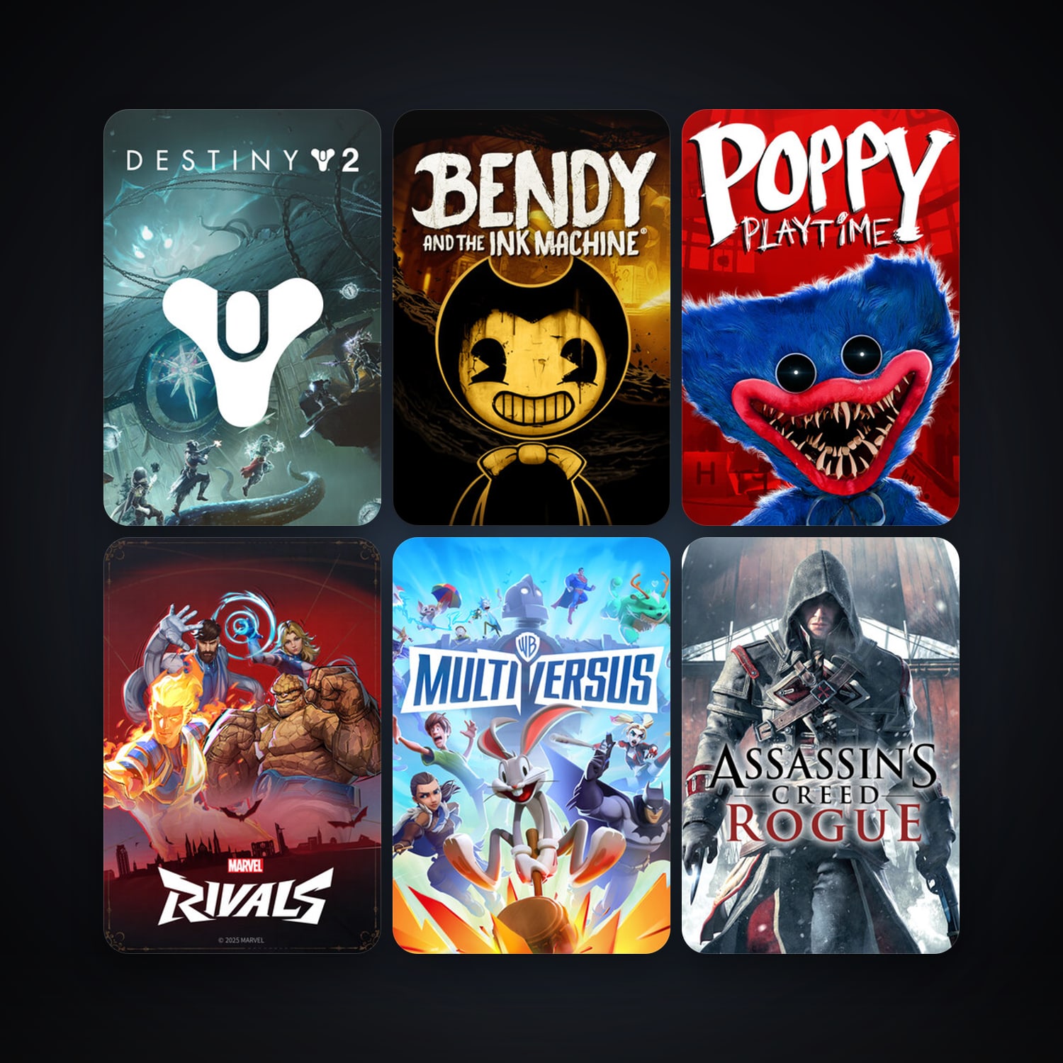 Assassin’s Creed Rogue + Bendy and the Ink Machine, 13 games, clean — HabibiAccounts