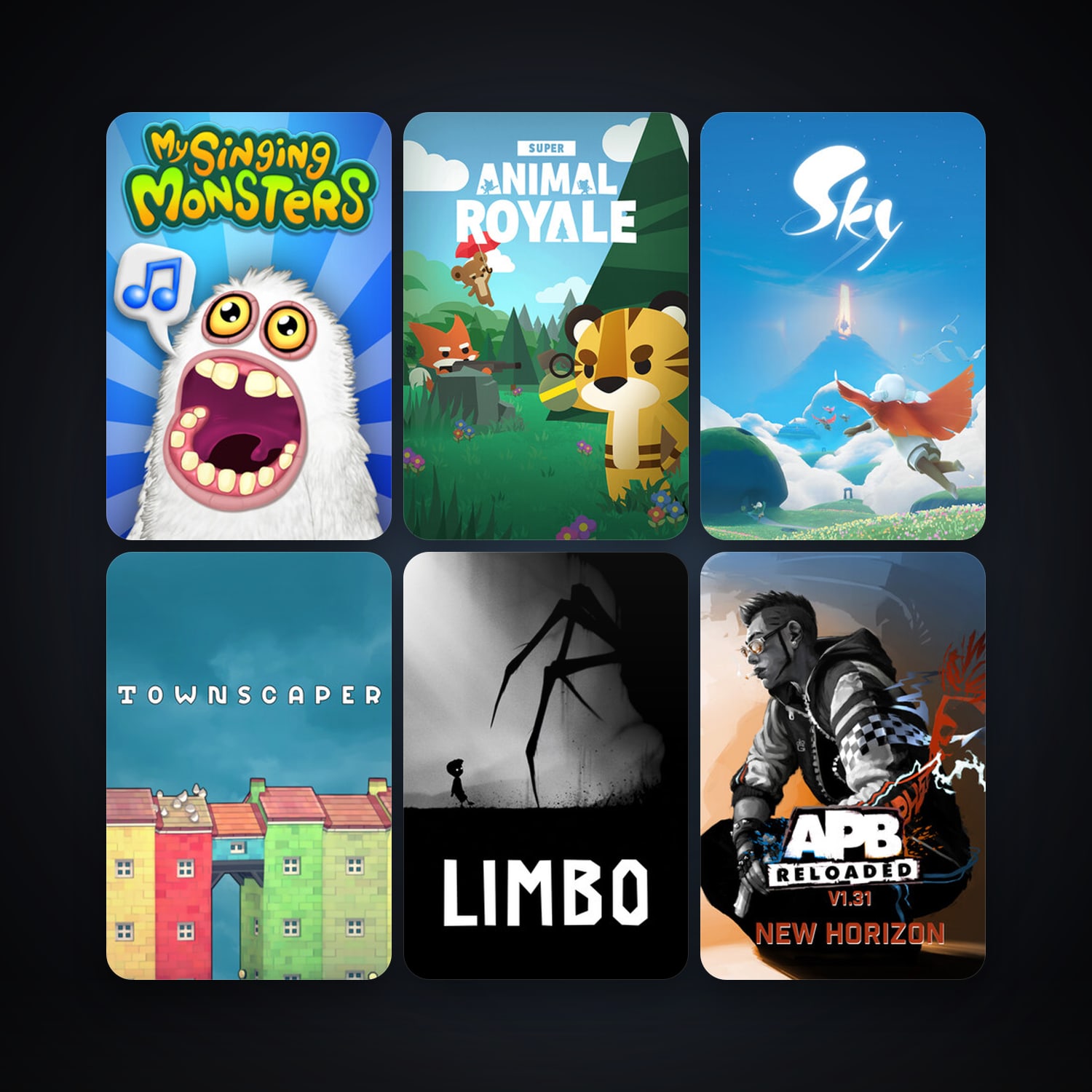 LIMBO + APB Reloaded, 14 games, clean — HabibiAccounts