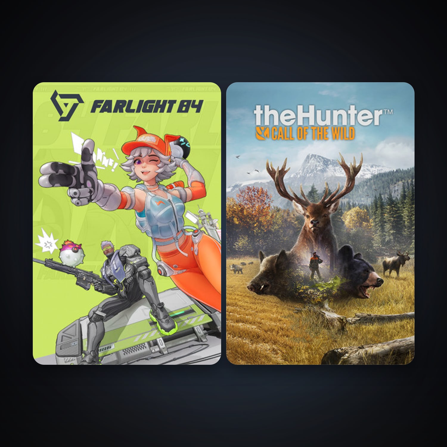 theHunter: Call of the Wild + Farlight 84, 5 games, clean — HabibiAccounts