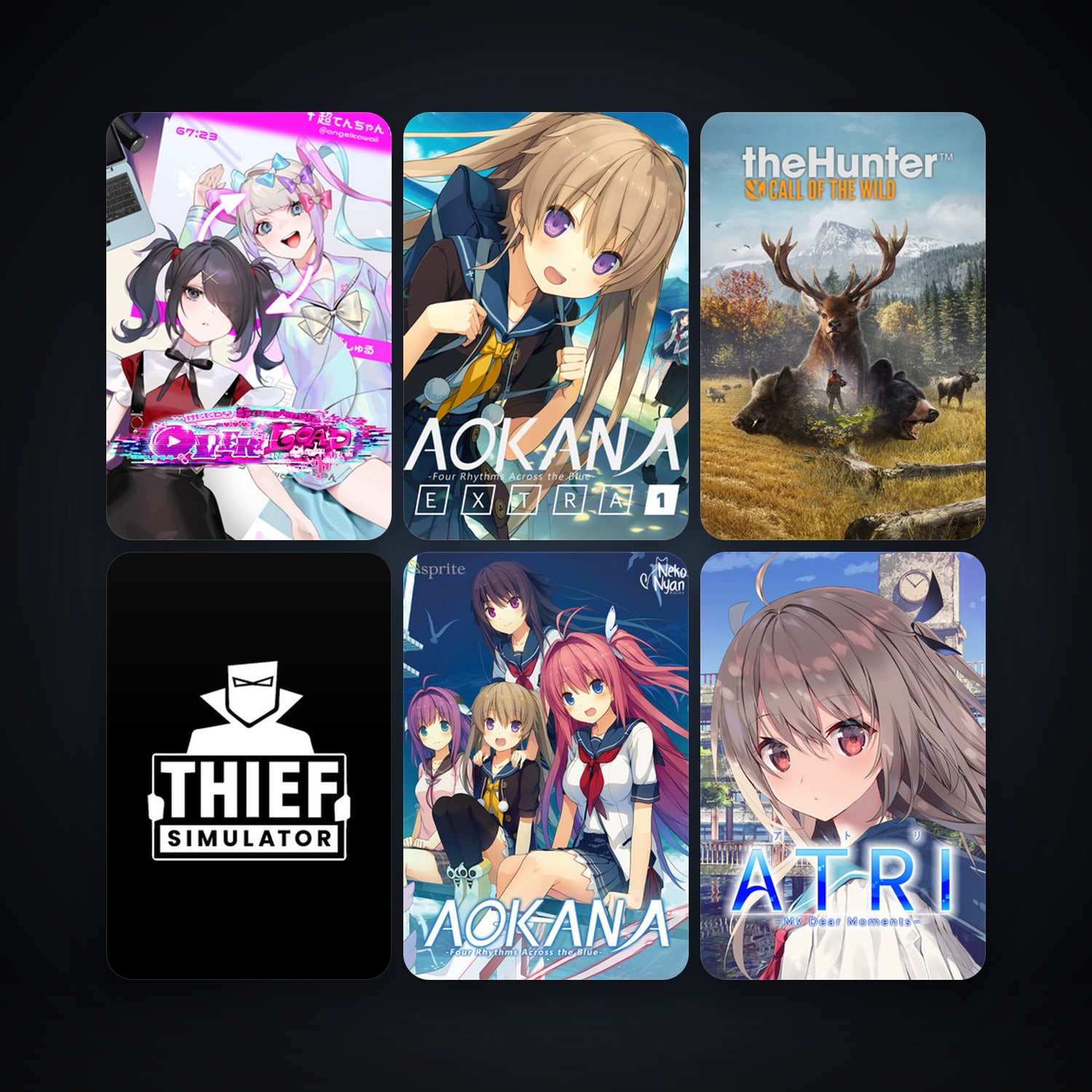 theHunter: Call of the Wild + Thief Simulator, 7 games, clean — HabibiAccounts
