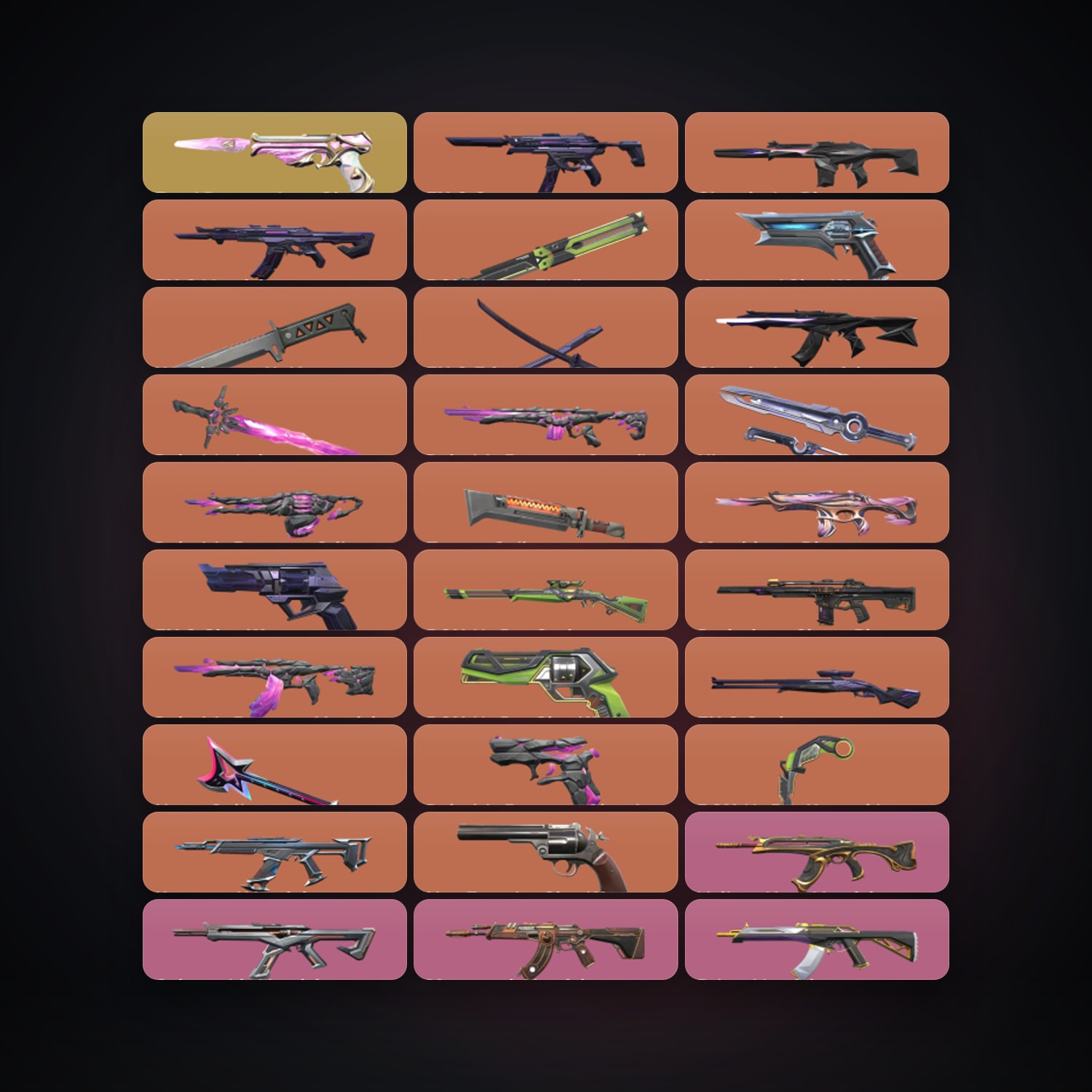 EU Plat 2 locker — 8 knives, 93 skins, lvl 164 — HabibiAccounts