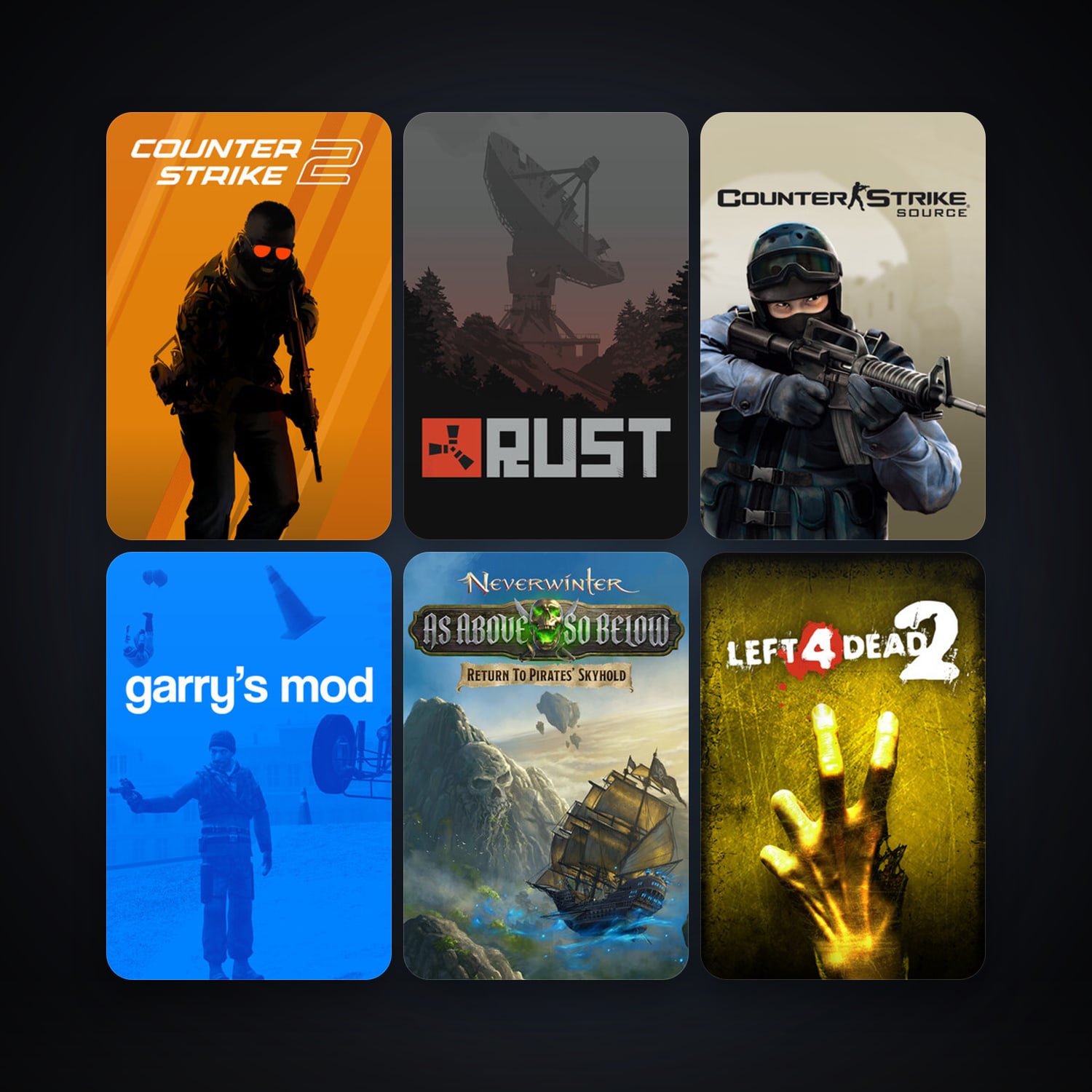 Counter-Strike: Source + Left 4 Dead 2, 30 games, clean — HabibiAccounts
