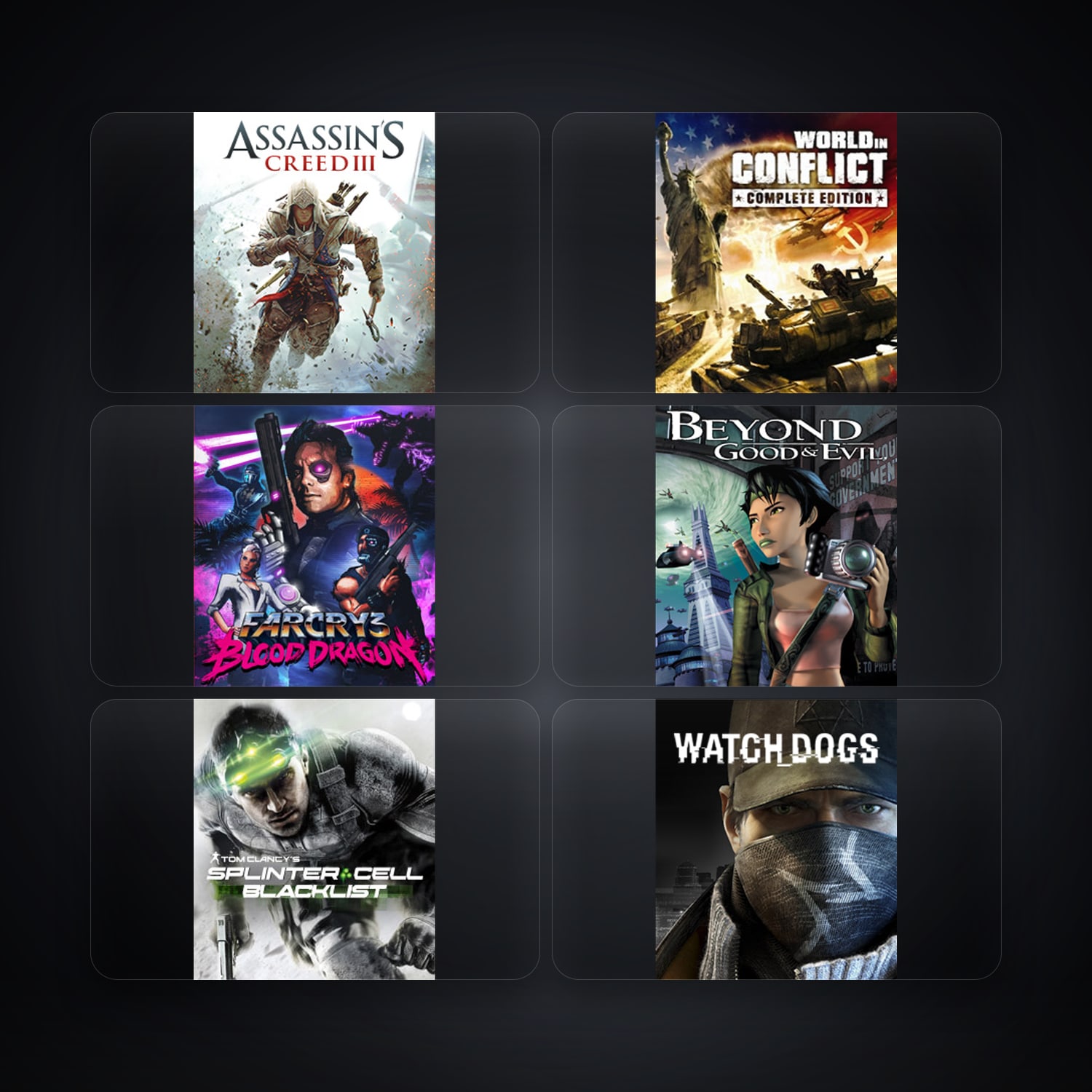 Assassin's Creed III & World In Conflict | 12 Games — HabibiAccounts