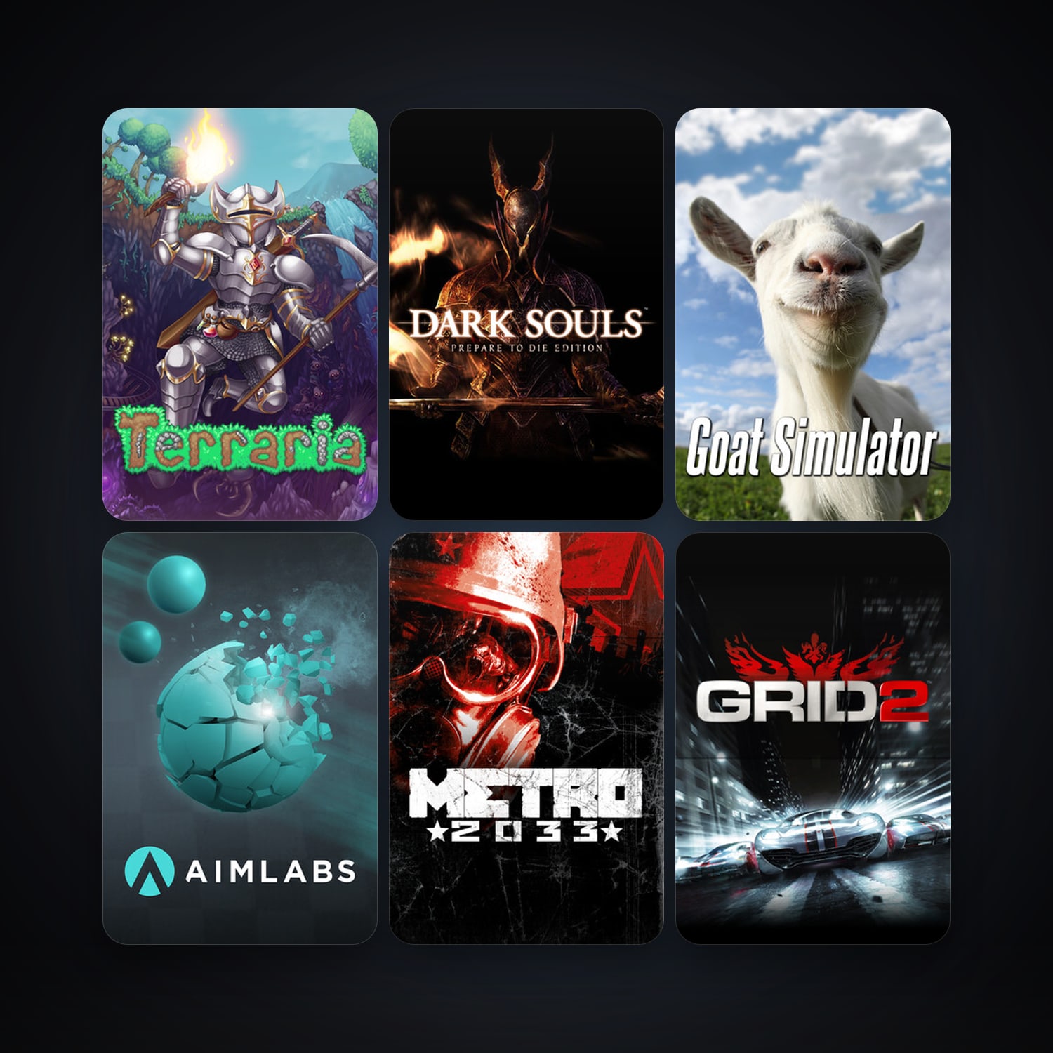 Metro 2033 + GRID 2, 61 games, clean — HabibiAccounts