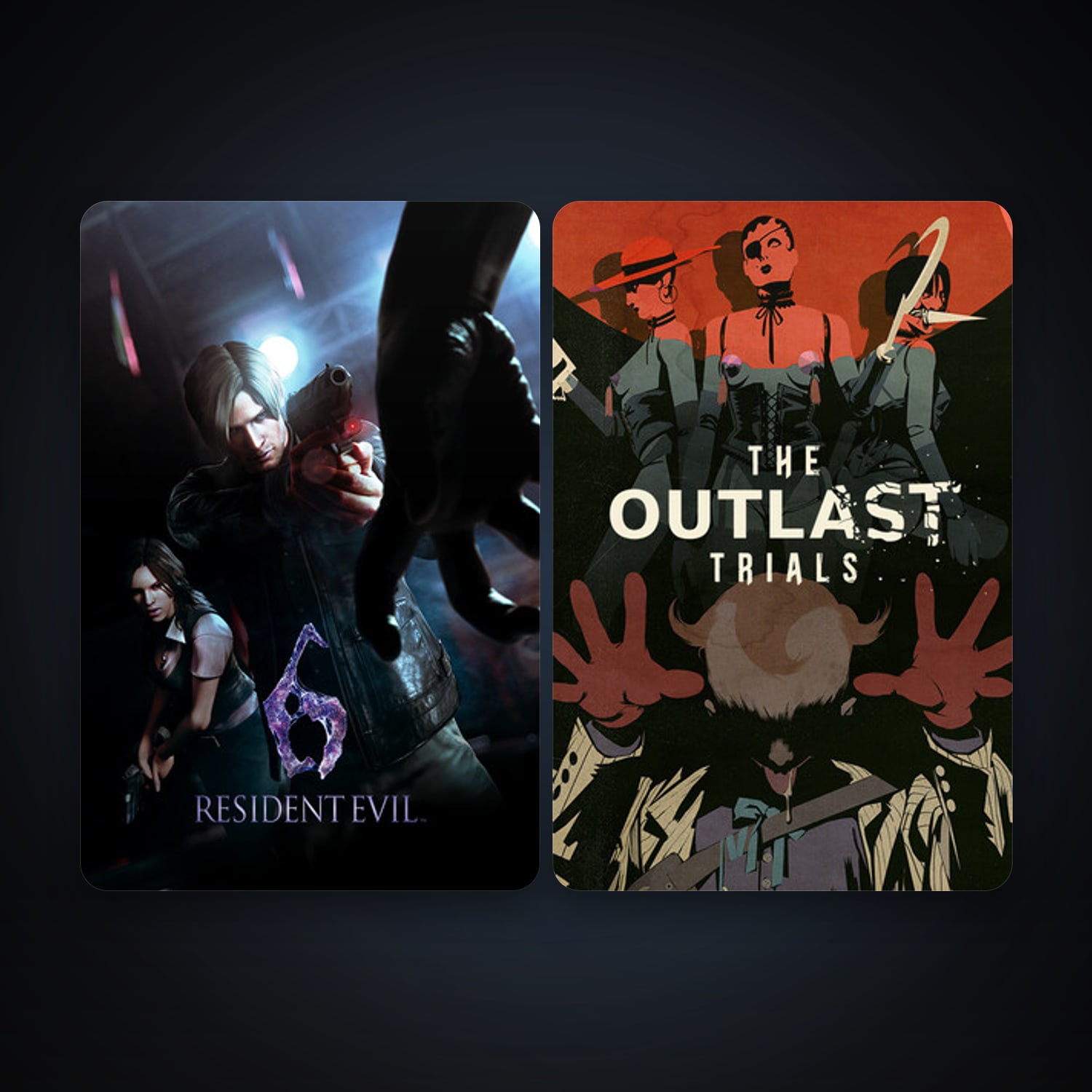 Resident Evil 6 + The Outlast Trials, 2 games, clean — HabibiAccounts
