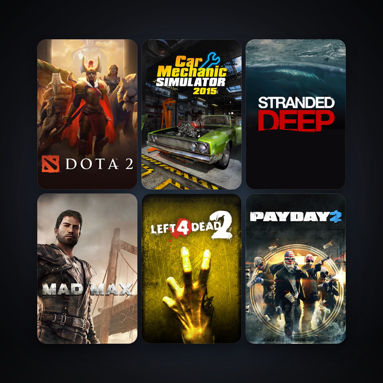 Left 4 Dead 2 + Dota 2, 36 games, Steam 10, clean — HabibiAccounts