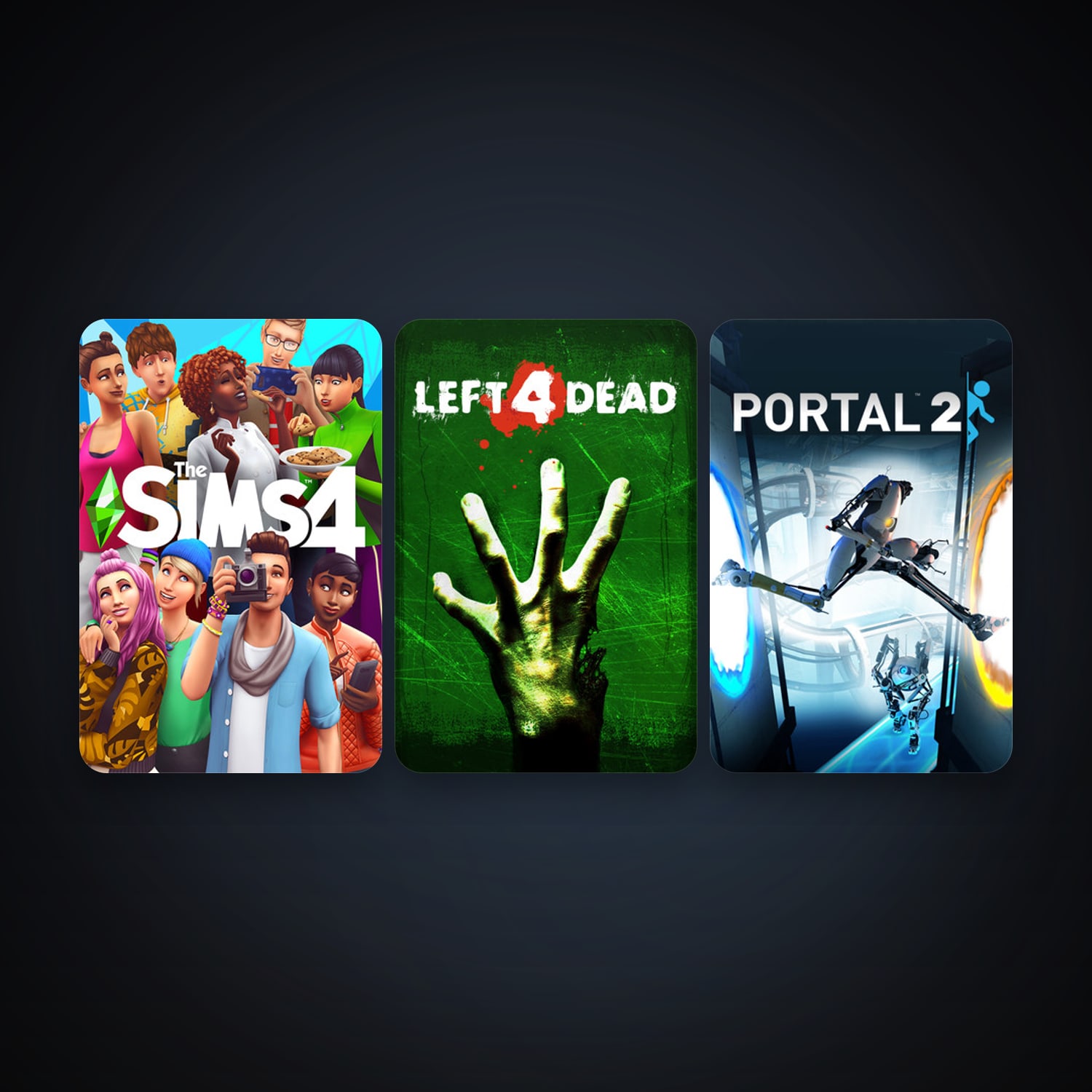 Left 4 Dead + Portal 2, 3 games, clean — HabibiAccounts