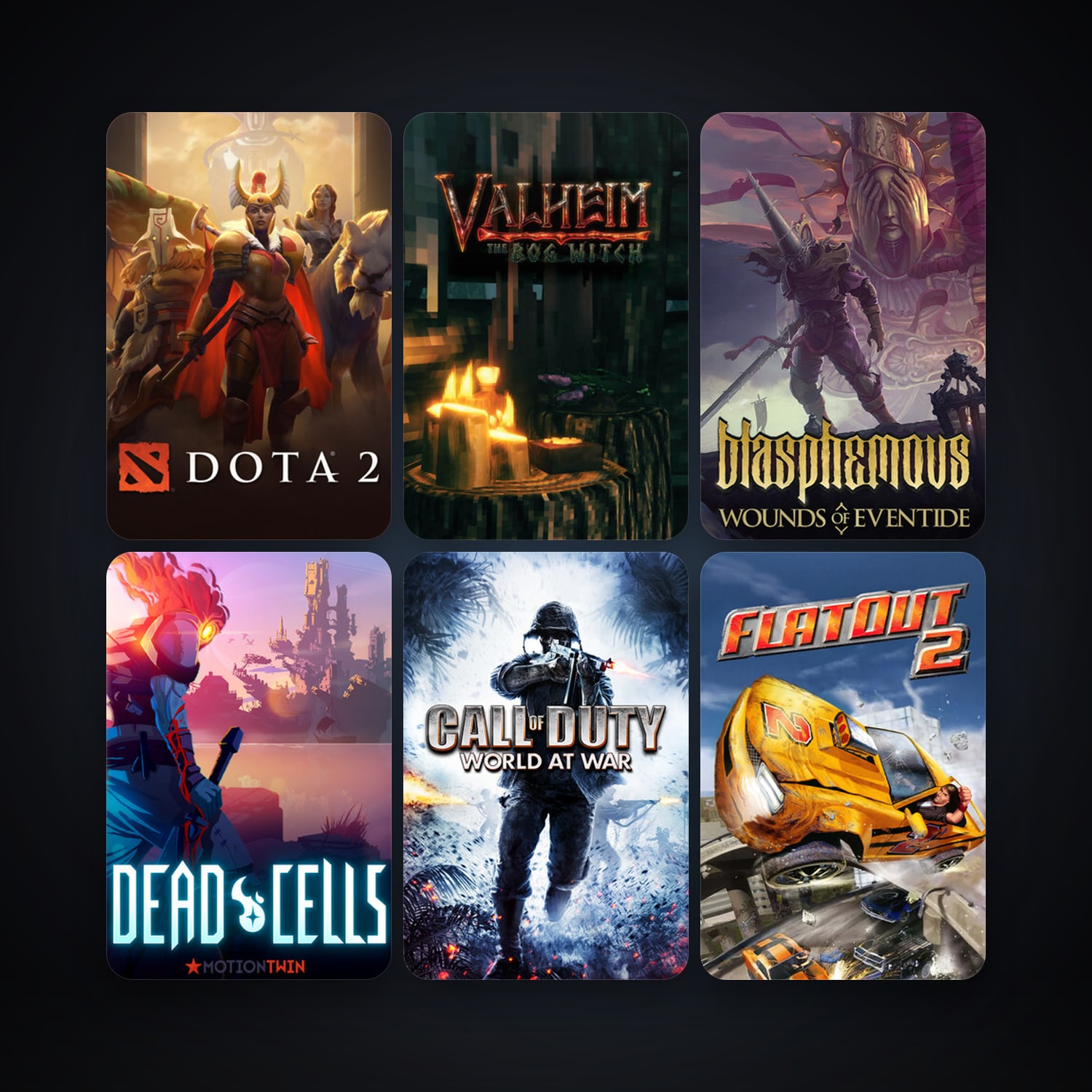 Dota 2 + FlatOut 2, 42 games, clean — HabibiAccounts