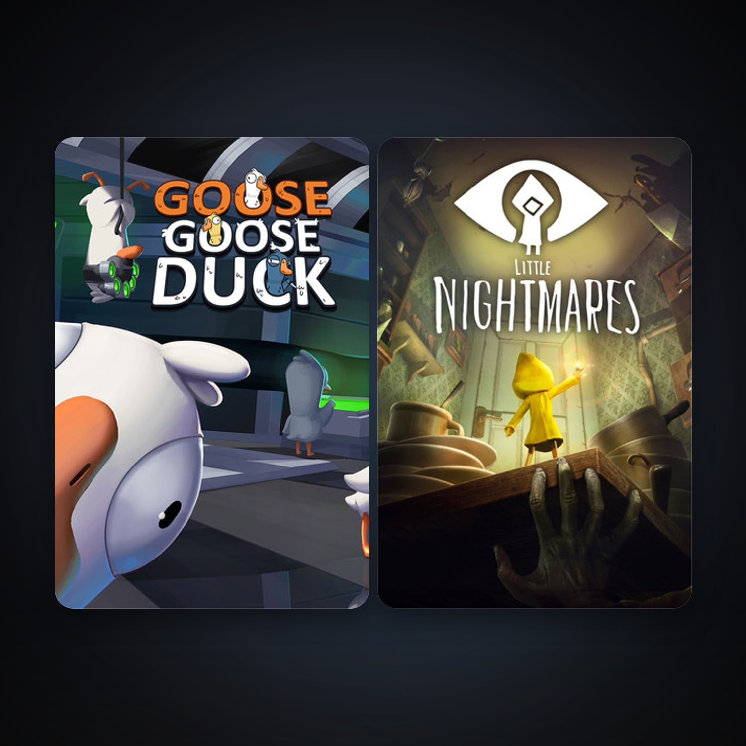 Little Nightmares + Goose Goose Duck, 6 games, clean — HabibiAccounts