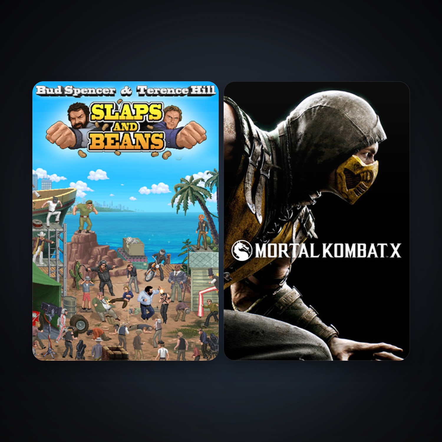 Mortal Kombat X + Bud Spencer & Terence Hill - Slaps And Beans, 2 games, clean — HabibiAccounts