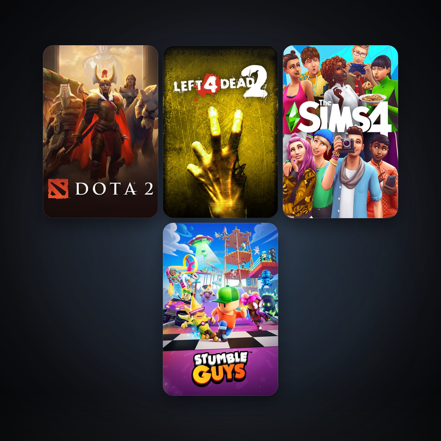 Left 4 Dead 2 + Dota 2, 4 games, clean — HabibiAccounts