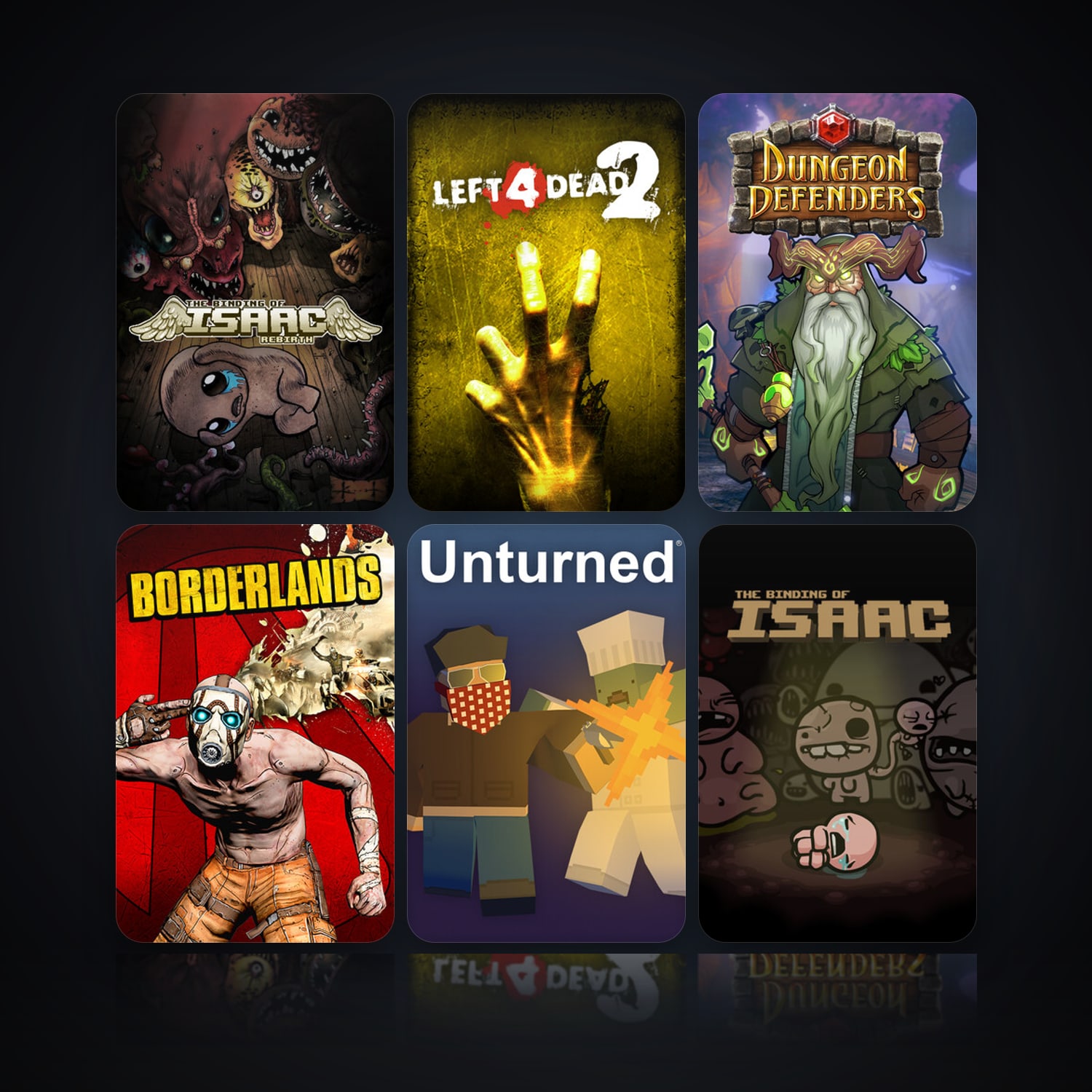The Binding of Isaac: Rebirth & Left 4 Dead 2 | 35 Games | Clean — HabibiAccounts