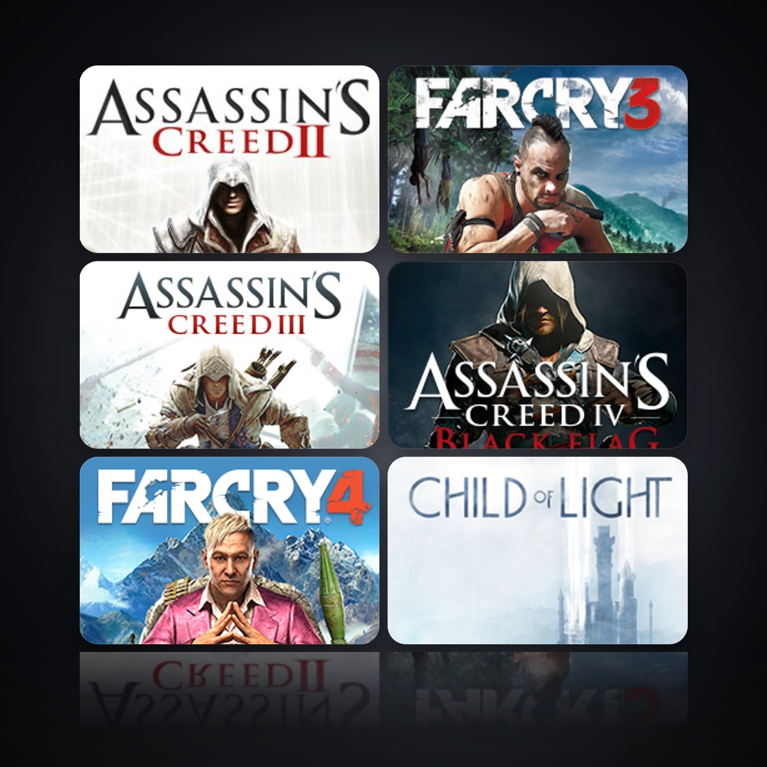 هالحساب يوبيسوفت فيه Assassin's Creed II وFar Cry 3 Deluxe Edition، PL، 7 ألعاب — HabibiAccounts