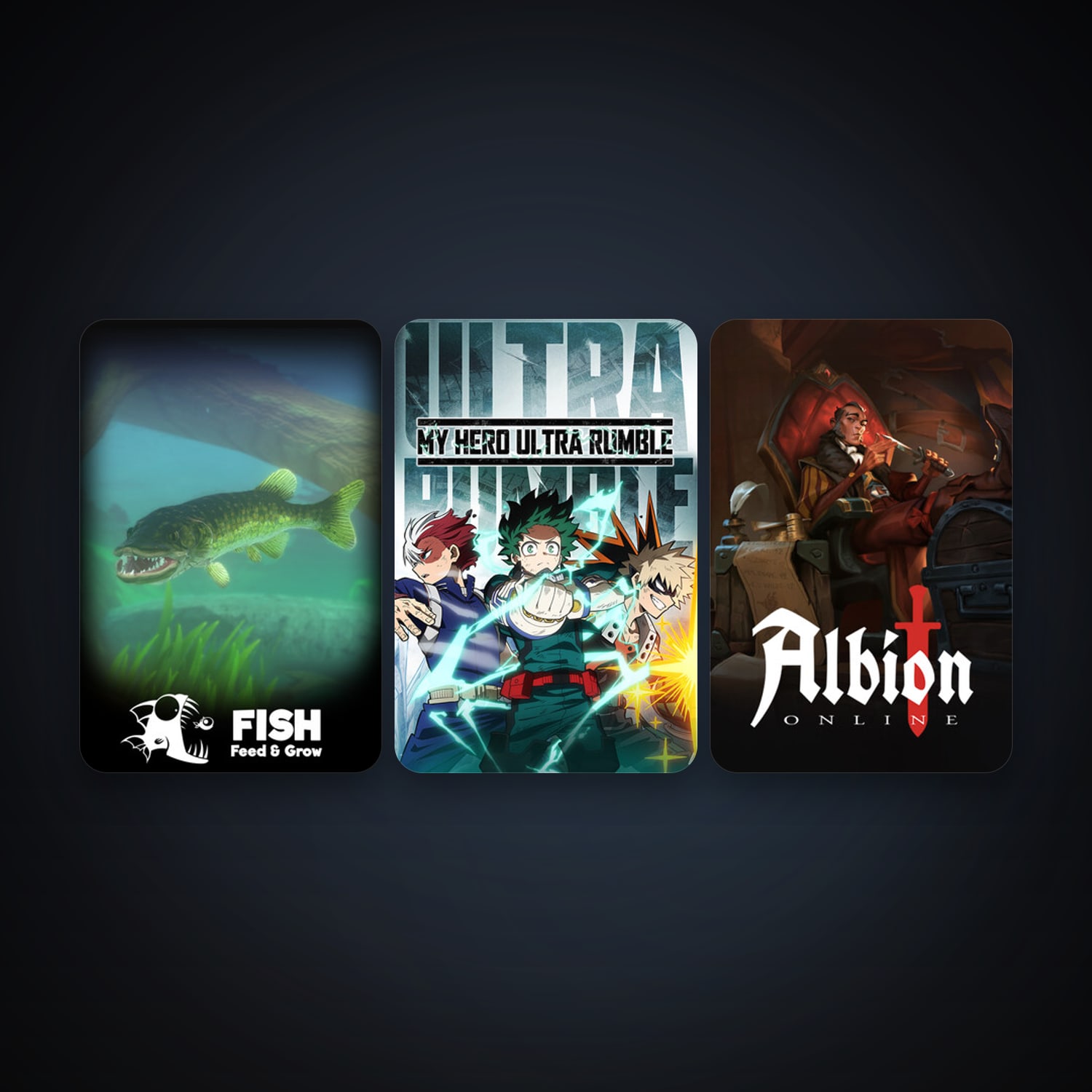 Feed and Grow: Fish + Albion Online, 7 games, clean — HabibiAccounts