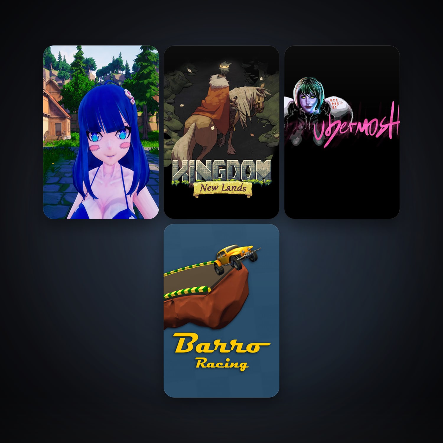 UBERMOSH + Kingdom: New Lands, 146 games, clean — HabibiAccounts