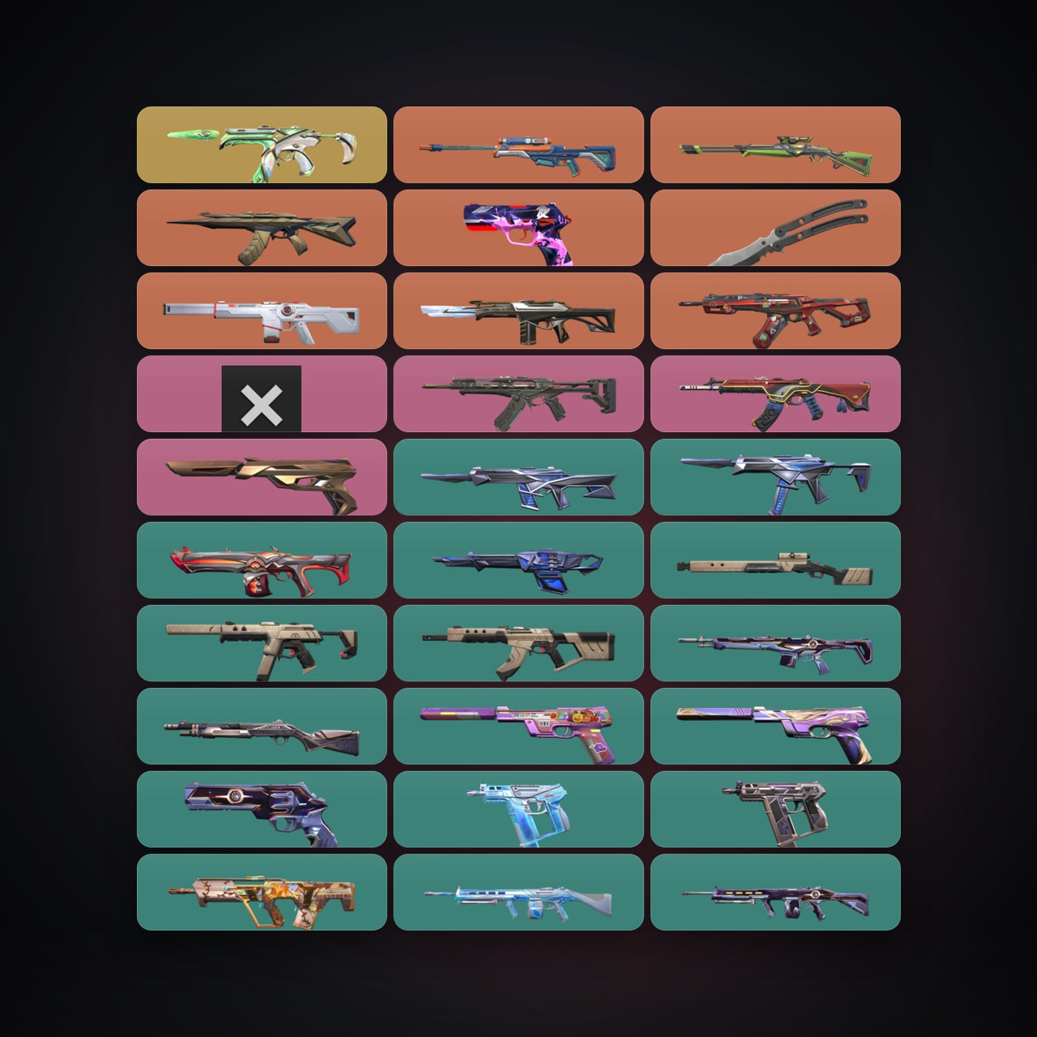 EU Silver 1 locker — 1 knives, 39 skins, lvl 43 — HabibiAccounts