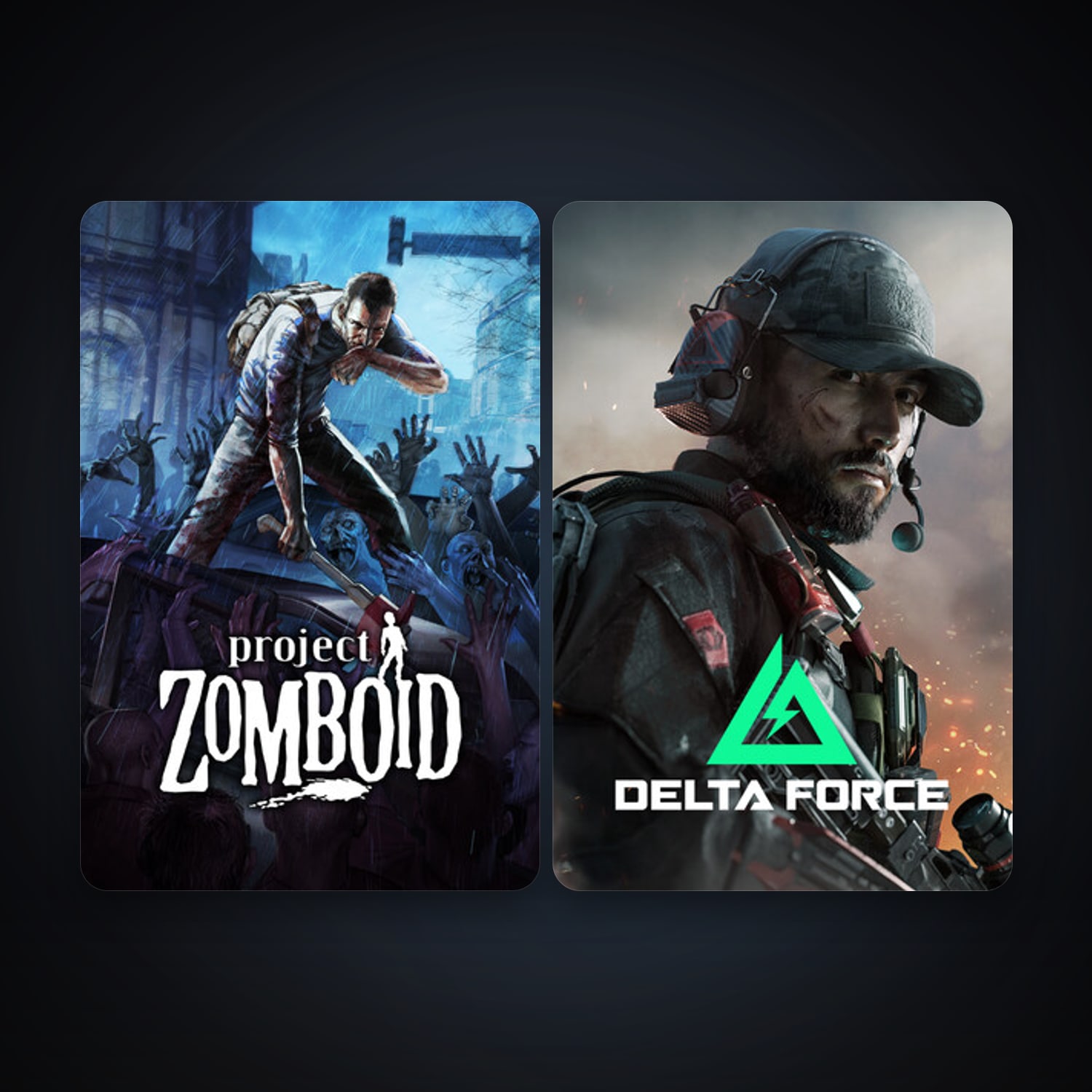 Project Zomboid & Delta Force: Hawk Ops | Clean — HabibiAccounts