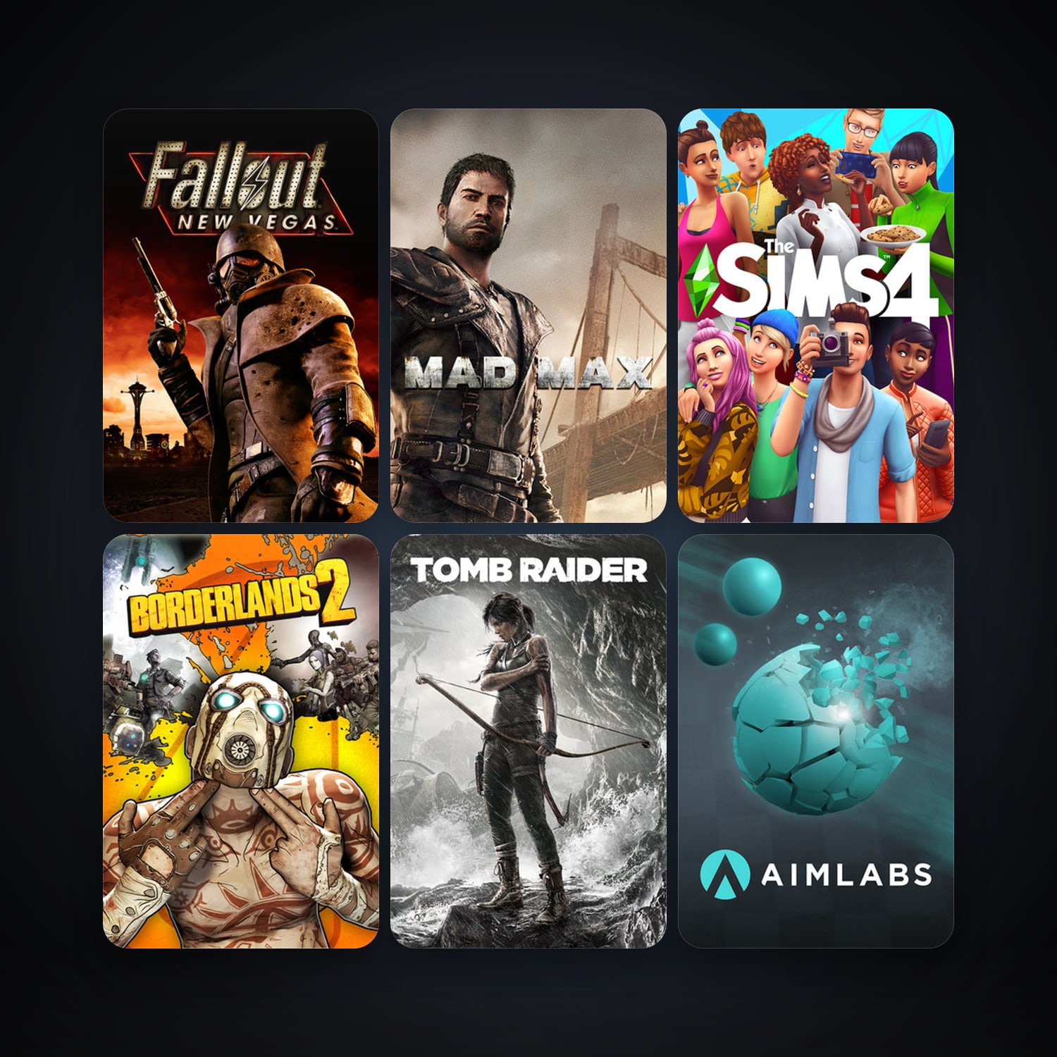 Fallout: New Vegas + Borderlands 2, 25 games, clean — HabibiAccounts