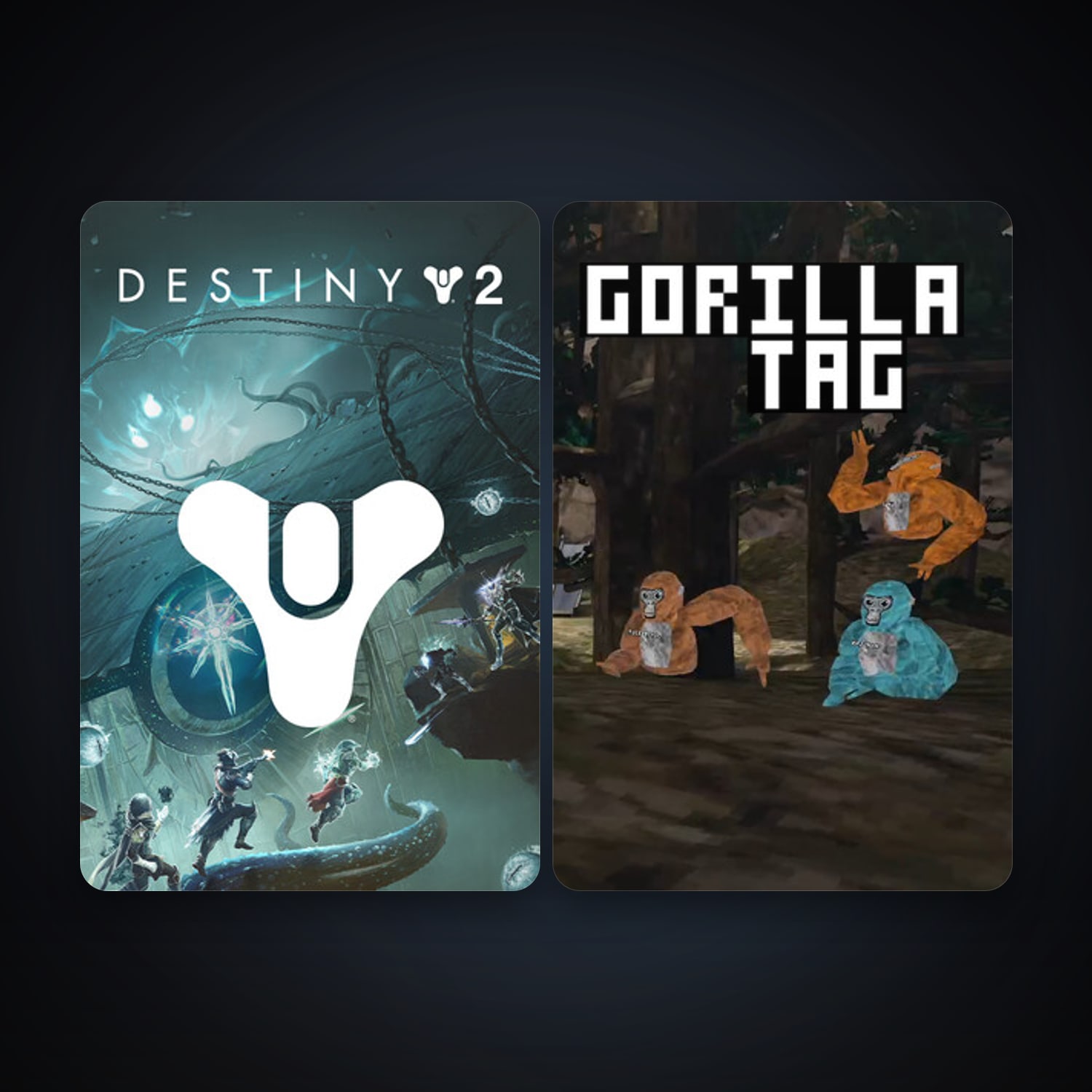 Destiny 2 + Gorilla Tag, 2 games, clean — HabibiAccounts