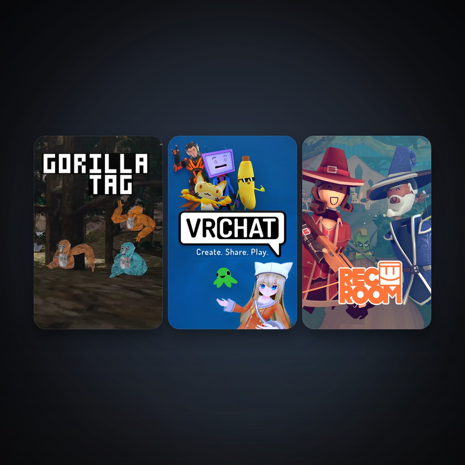VRChat + Rec Room, 3 games, clean — HabibiAccounts