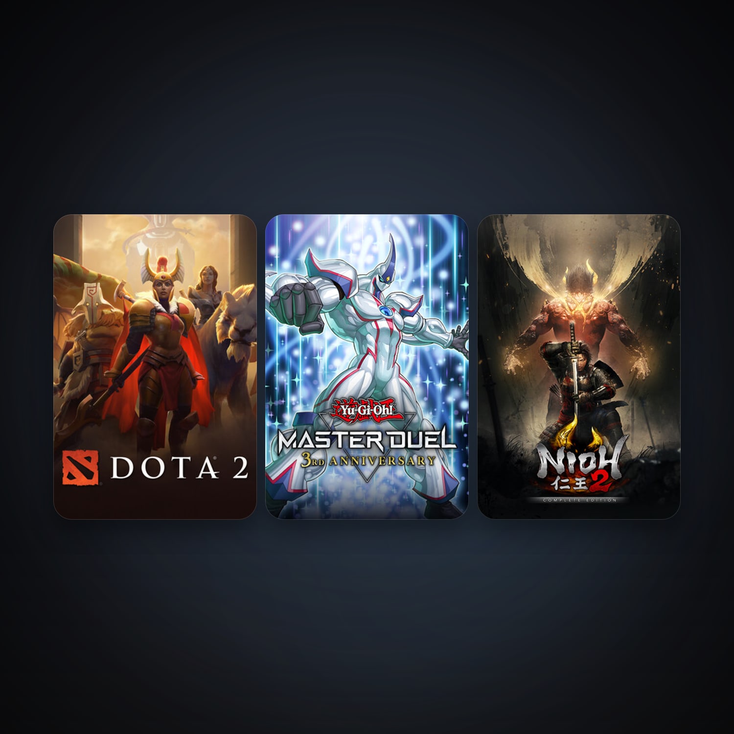 Dota 2 + Nioh 2 – The Complete Edition, 3 games, clean — HabibiAccounts