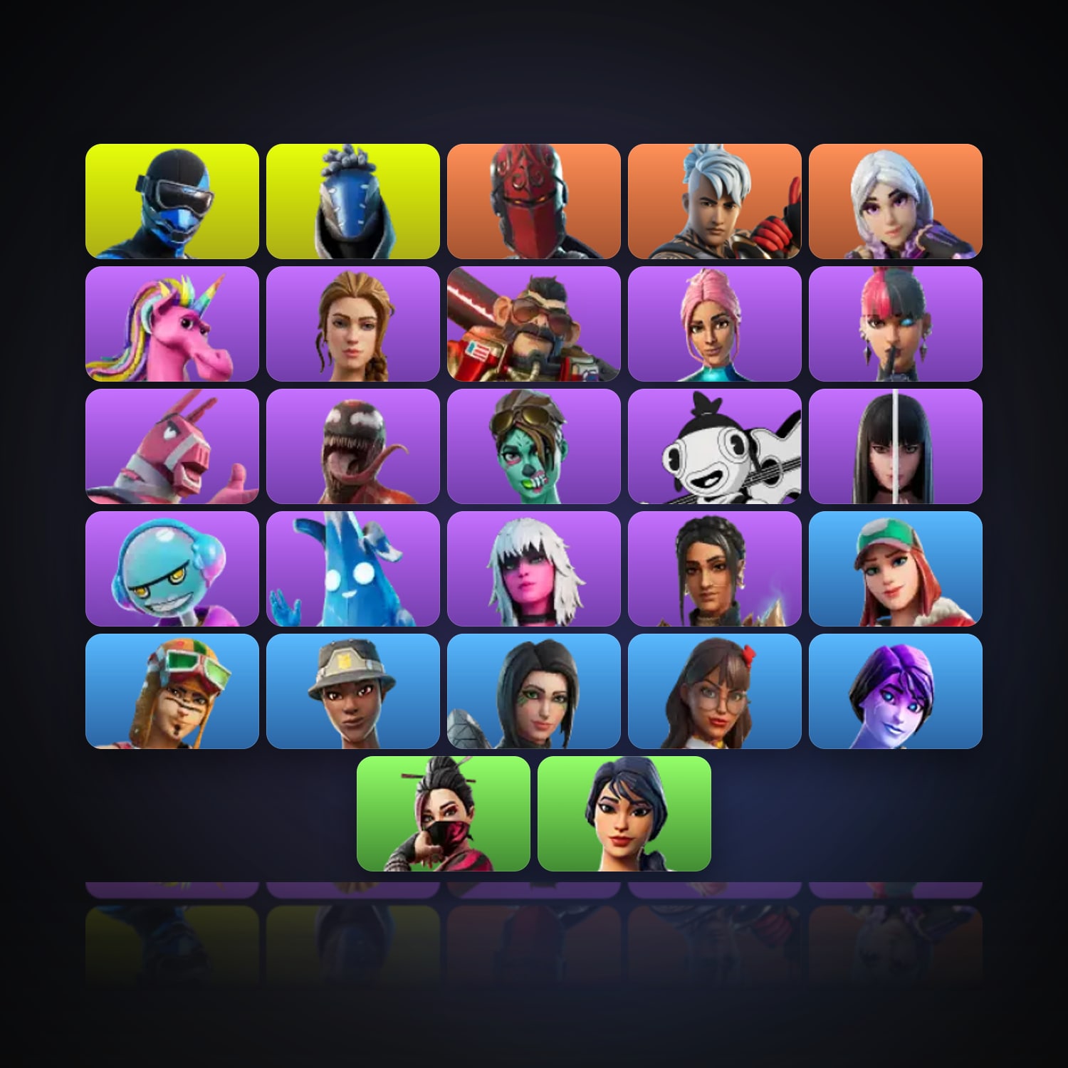 Fortnite | 27 Skins | 400 V-Bucks | Level 369 | 24 Wins — HabibiAccounts