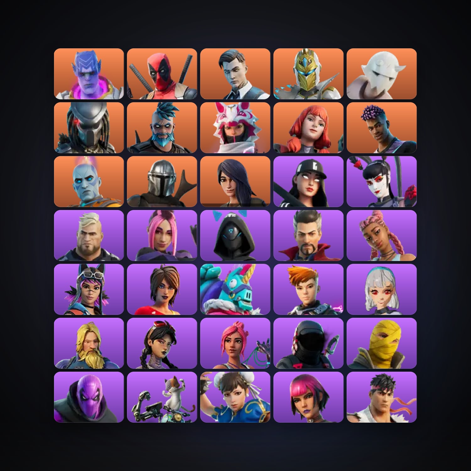 Fortnite | 53 Skins | 100 V-Bucks | Level 816 | 57 Wins — HabibiAccounts