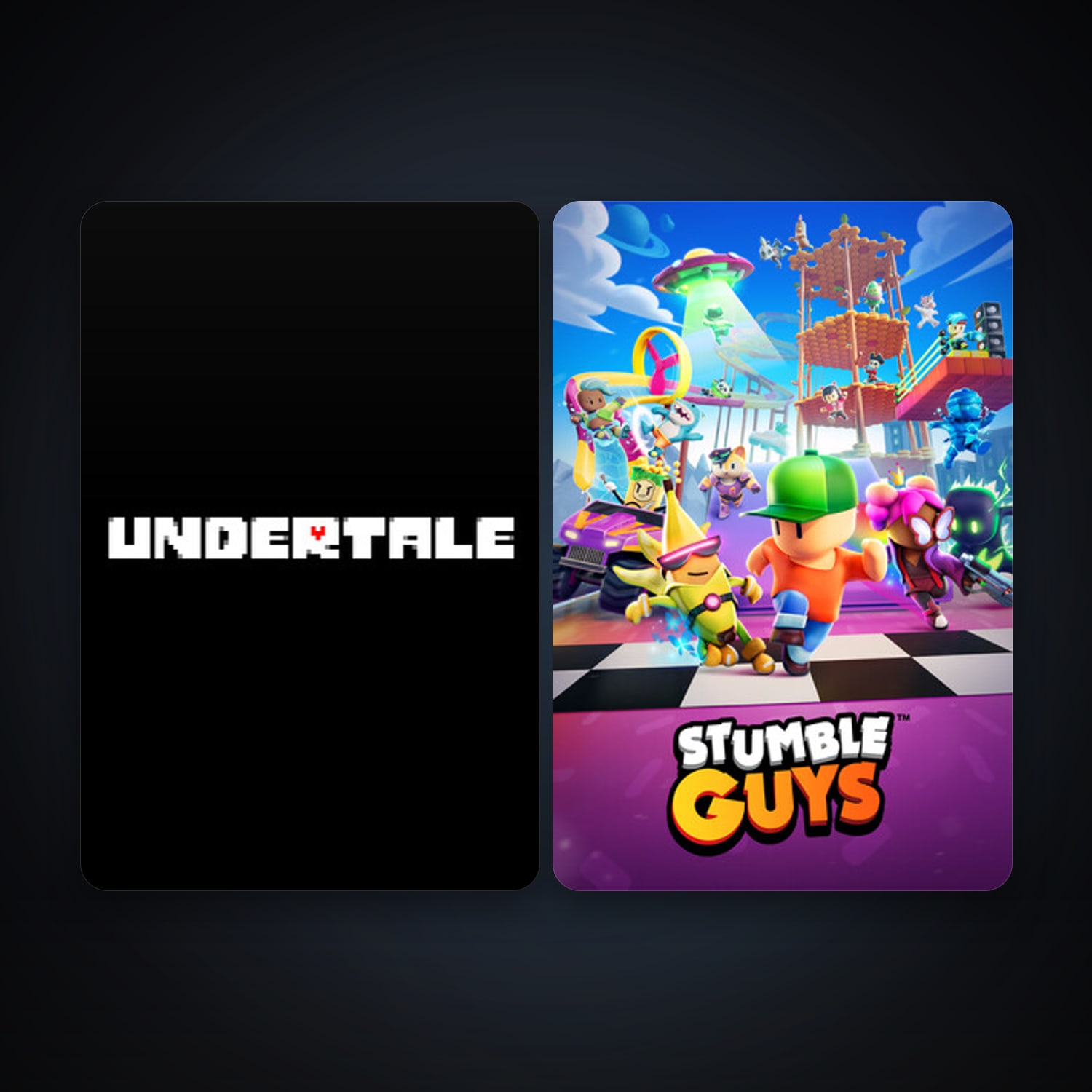 Undertale + Stumble Guys, 3 games, clean — HabibiAccounts