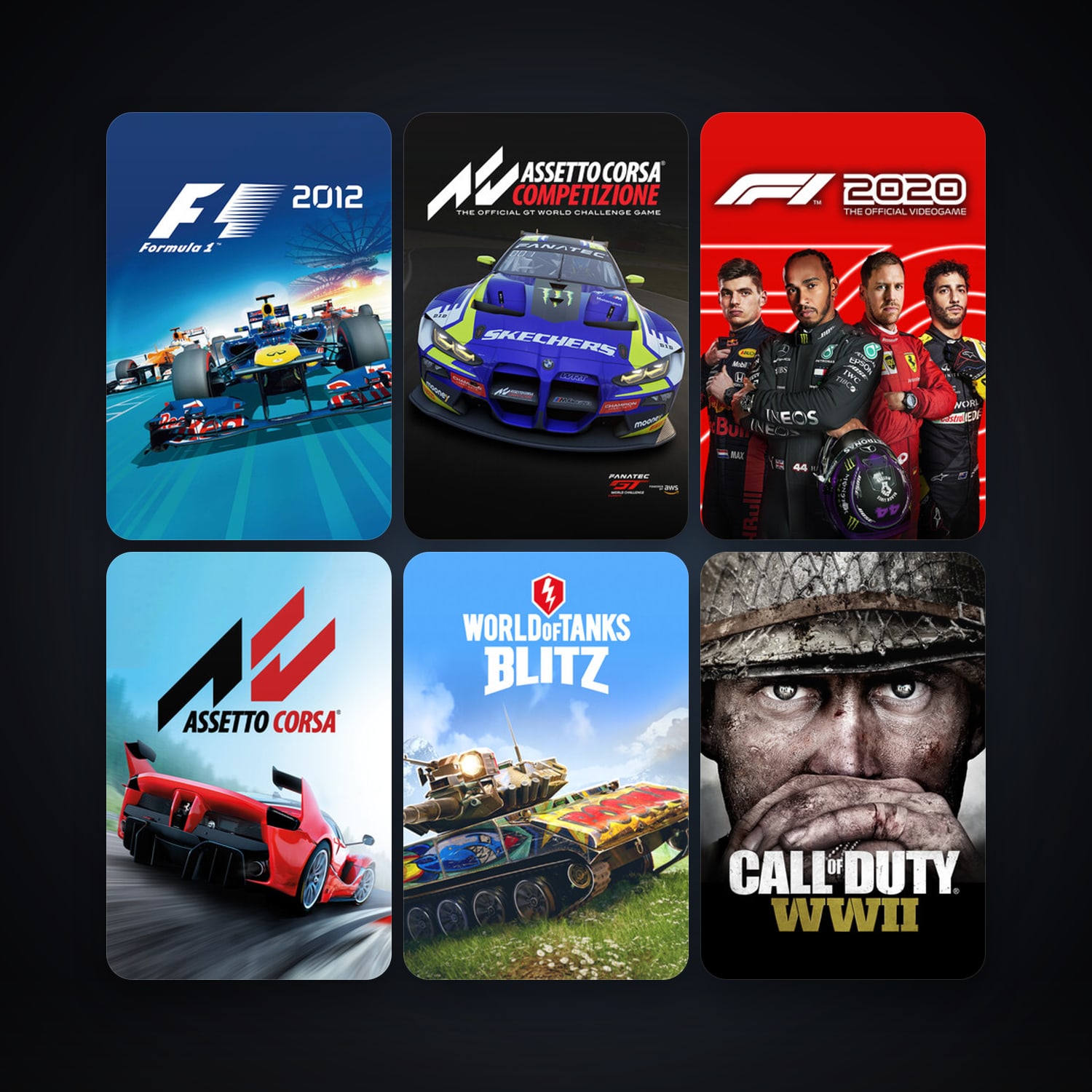 F1 2012 + F1 2013, 10 games, clean — HabibiAccounts