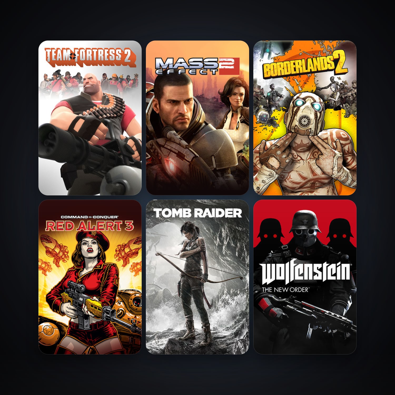 Team Fortress 2 + F.E.A.R. 2: Project Origin, 99 games, Steam 12, clean — HabibiAccounts