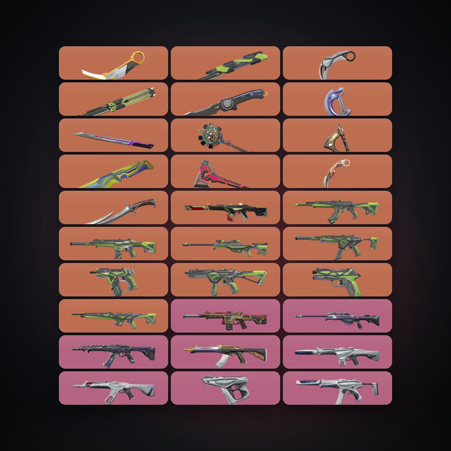 AP Gold 1 locker — 13 knives, 156 skins, lvl 267 — HabibiAccounts