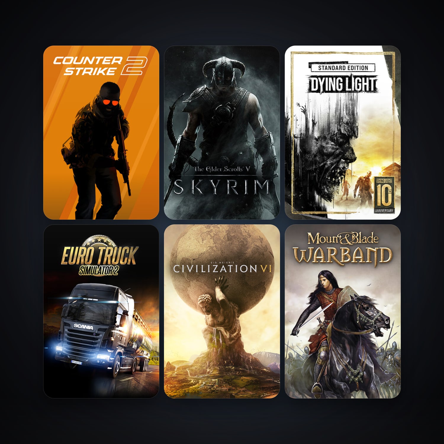 CS2 Prime + Mount & Blade: Warband, 62 games, Steam 10, clean — HabibiAccounts