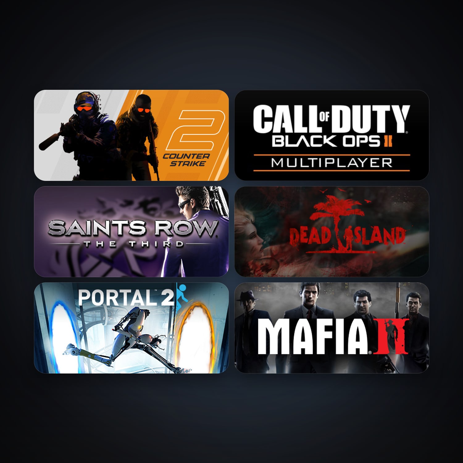 Portal 2 + CS2 Prime, 16 games, Steam 10, clean — HabibiAccounts