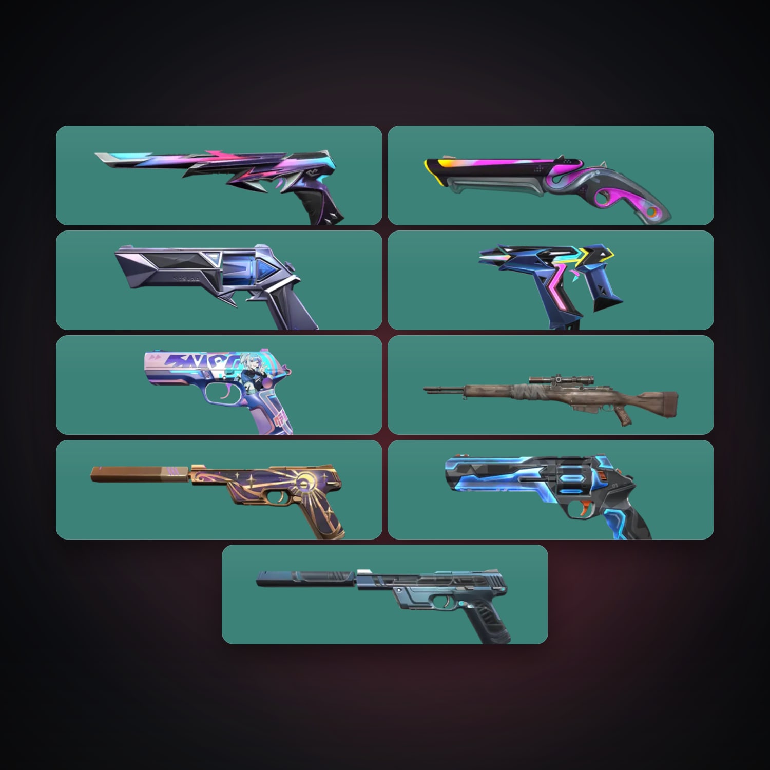 AP Plat 3 locker — 9 skins, lvl 185 — HabibiAccounts